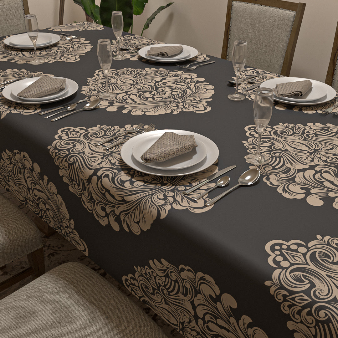 Queen Tablecloth & Napkins Set - Grey