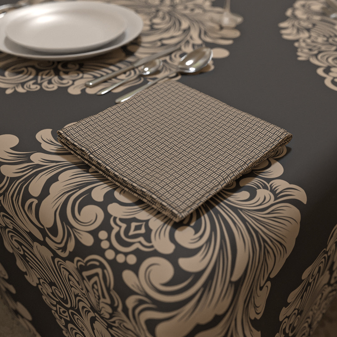 Queen Tablecloth & Napkins Set - Grey
