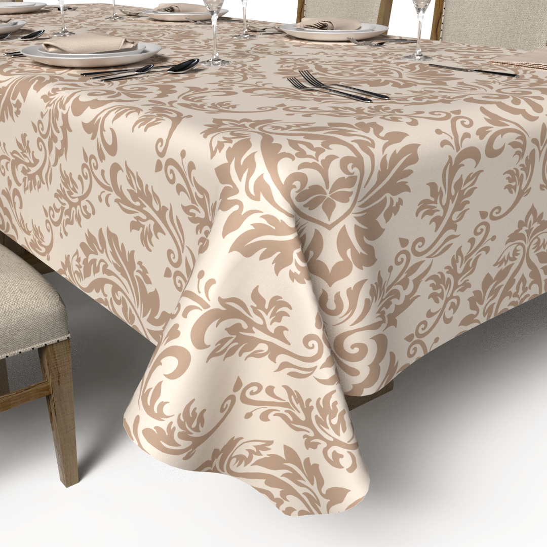 Sophia Tablecloth & Napkins Set - Cream