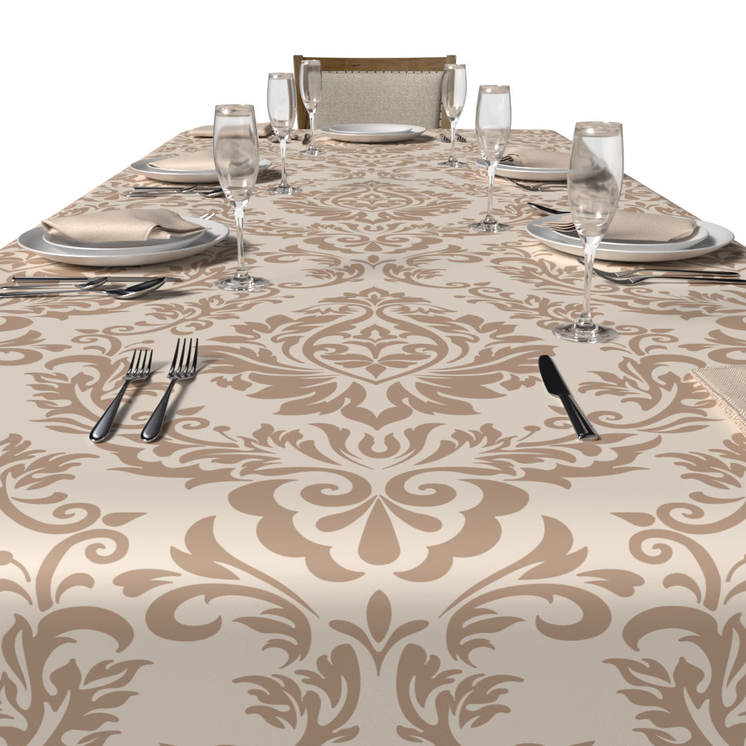 Sophia Tablecloth & Napkins Set - Cream