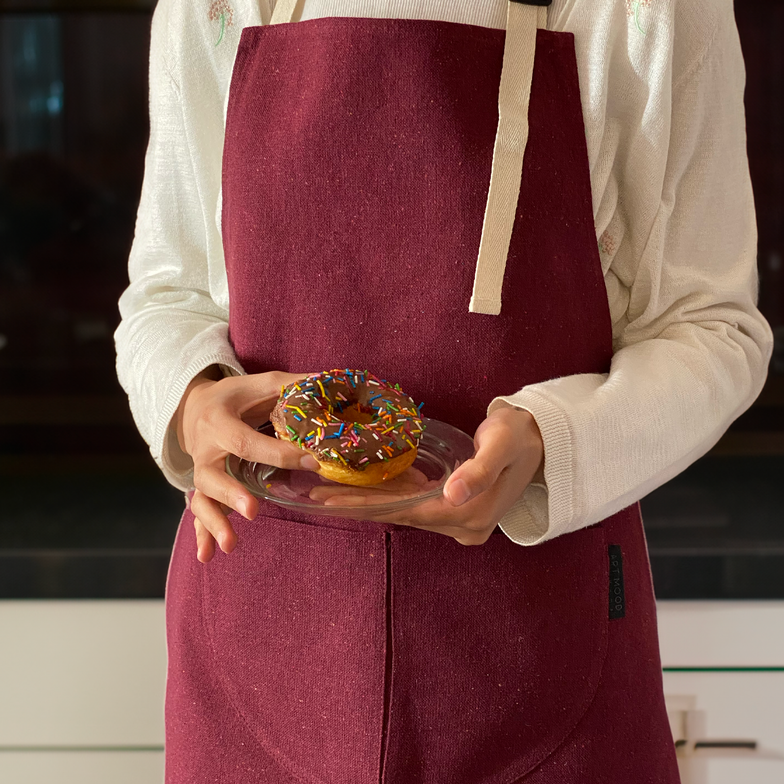 Cotton Apron - Red