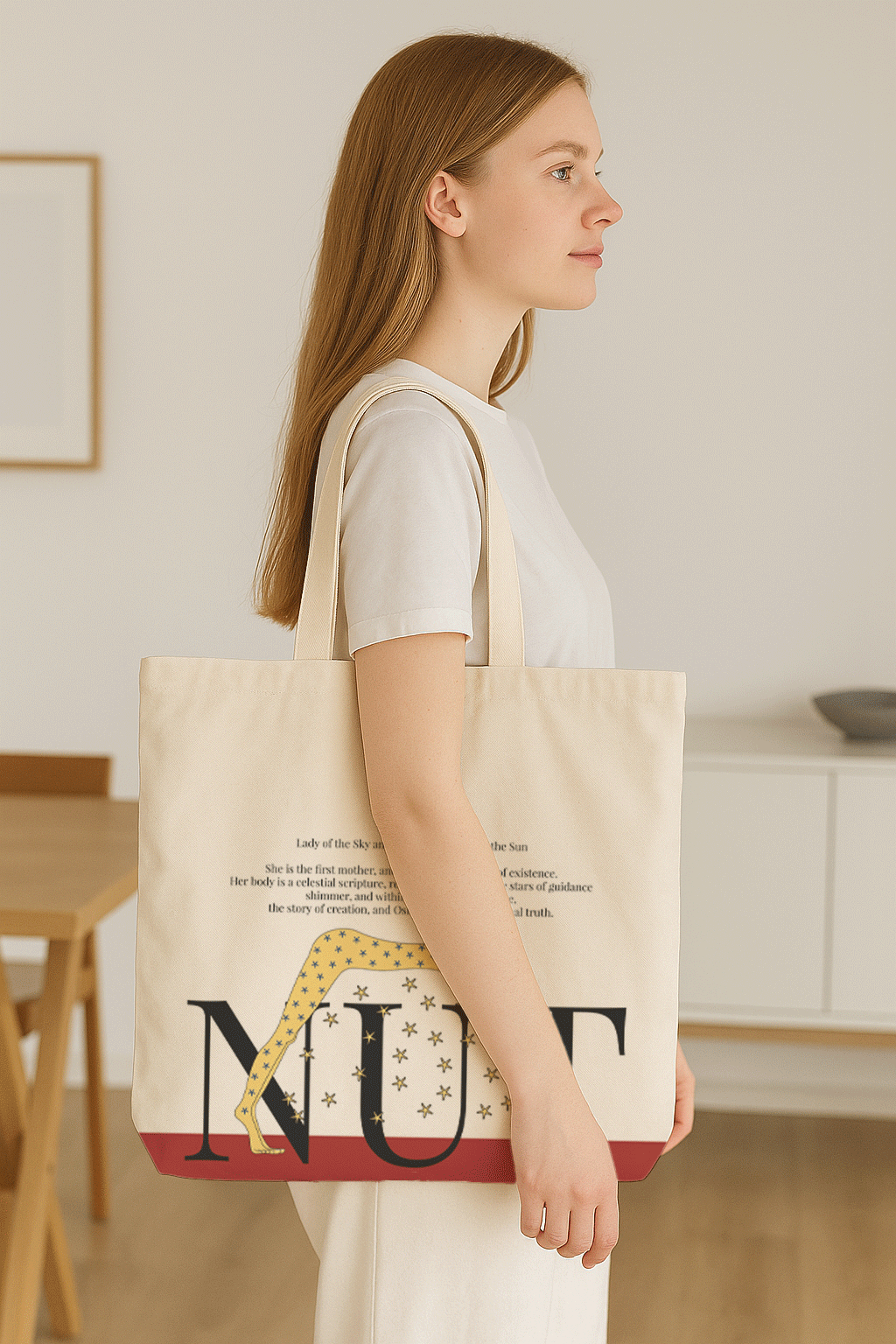 Ancient Egyptian - Tote Bag + Pouch - Nut