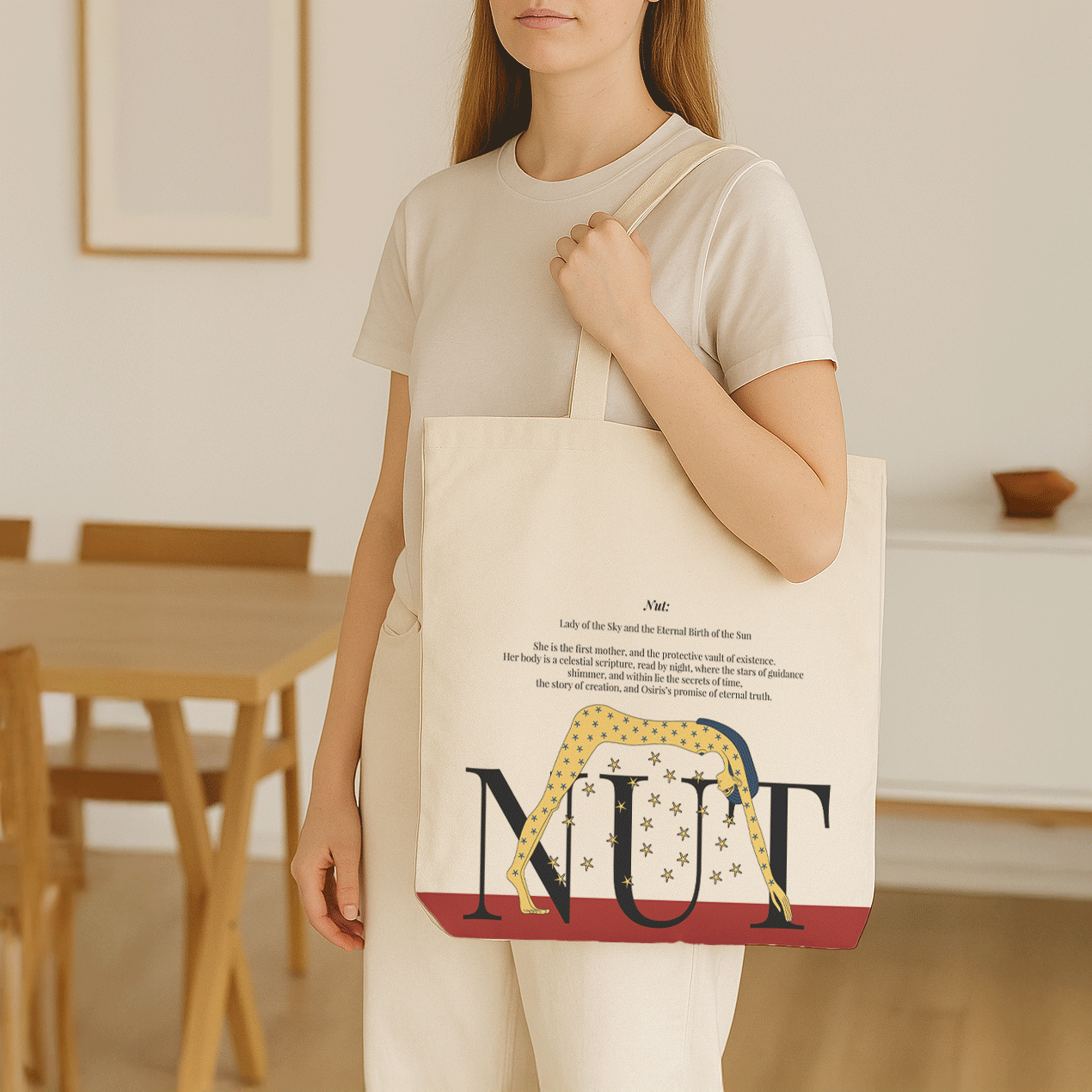 Ancient Egyptian - Tote Bag + Pouch - Nut