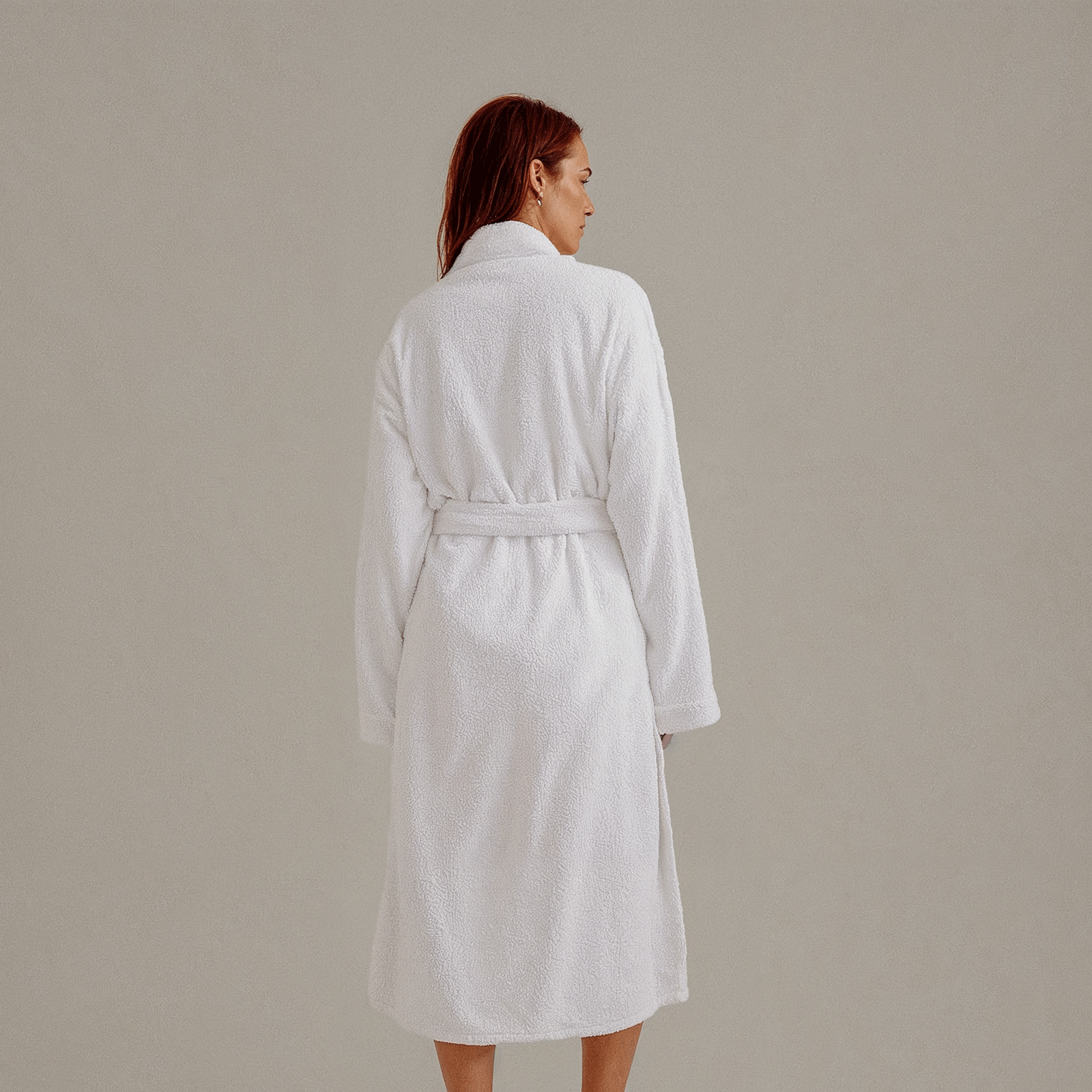 Hotel Cotton Bathrobe- White 1350gm