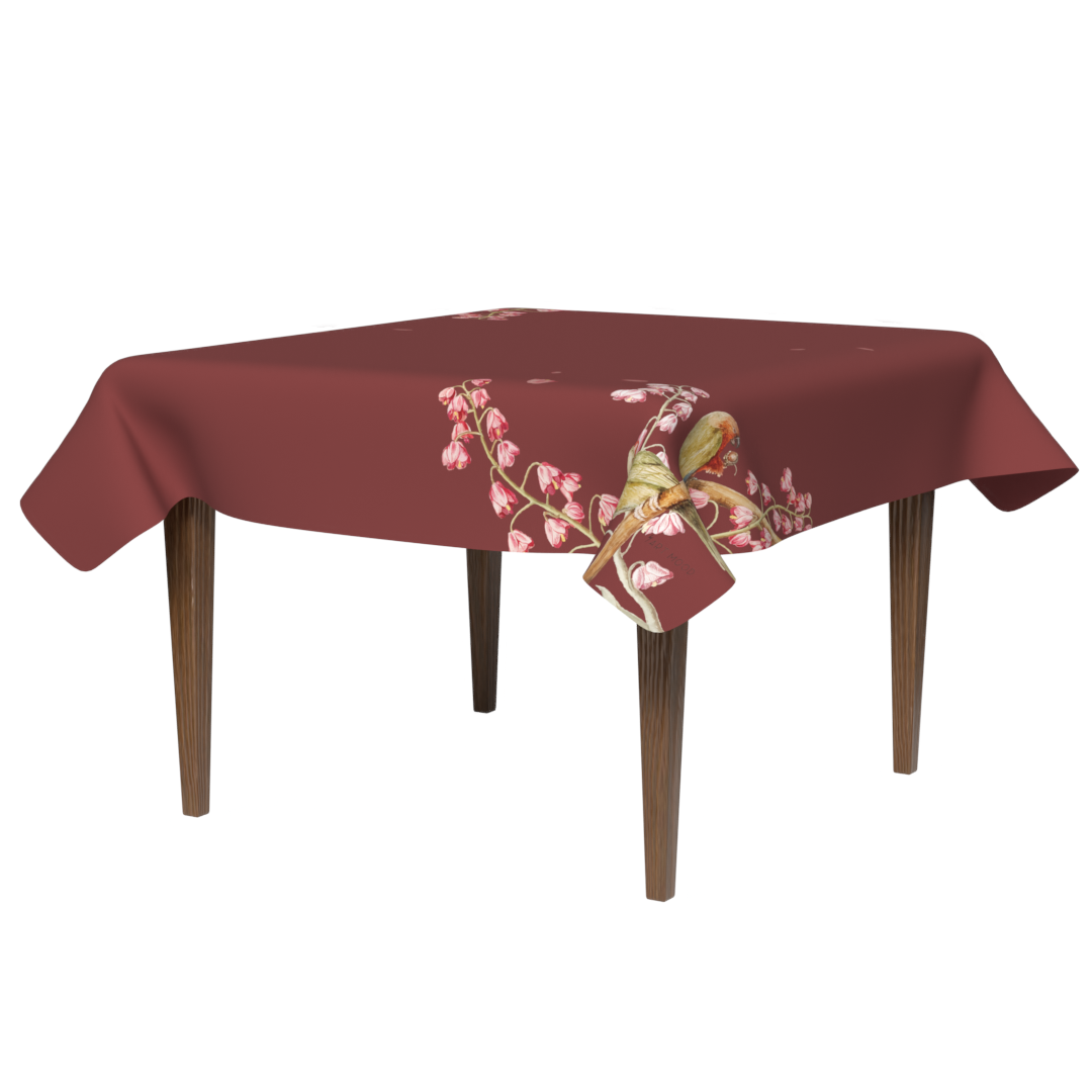 Red Florina Tablecloth
