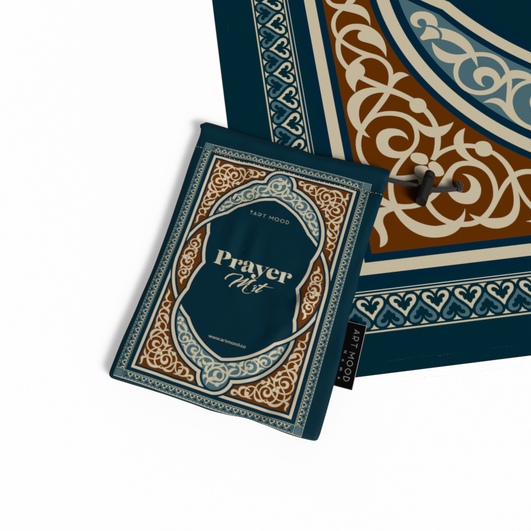 Prayer Mat Sojoud Petrolium - Waterproof Pocket Size