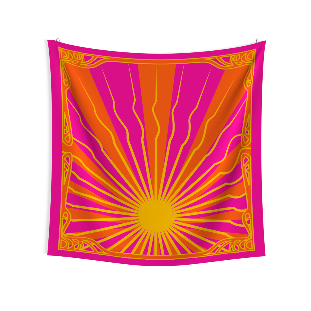 Pinky Sun Tapestry