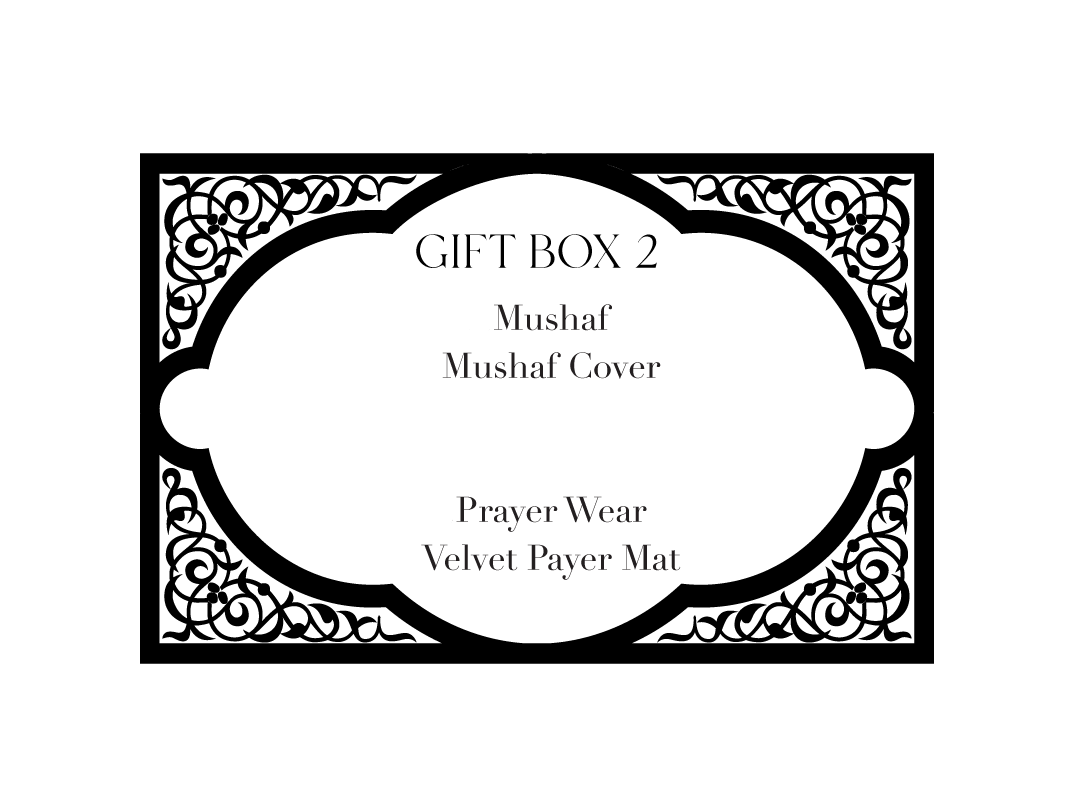 Gift Box 2 (Mushaf + Mushaf Cover + Mushaf Bookmark + Rosary + Prayer Wear + Velvet Payer