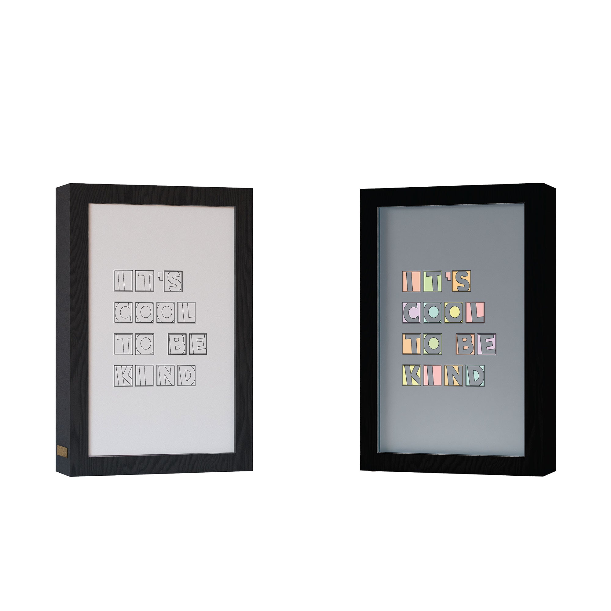 2 in 1 Photo Lighting Frame - BE KIND