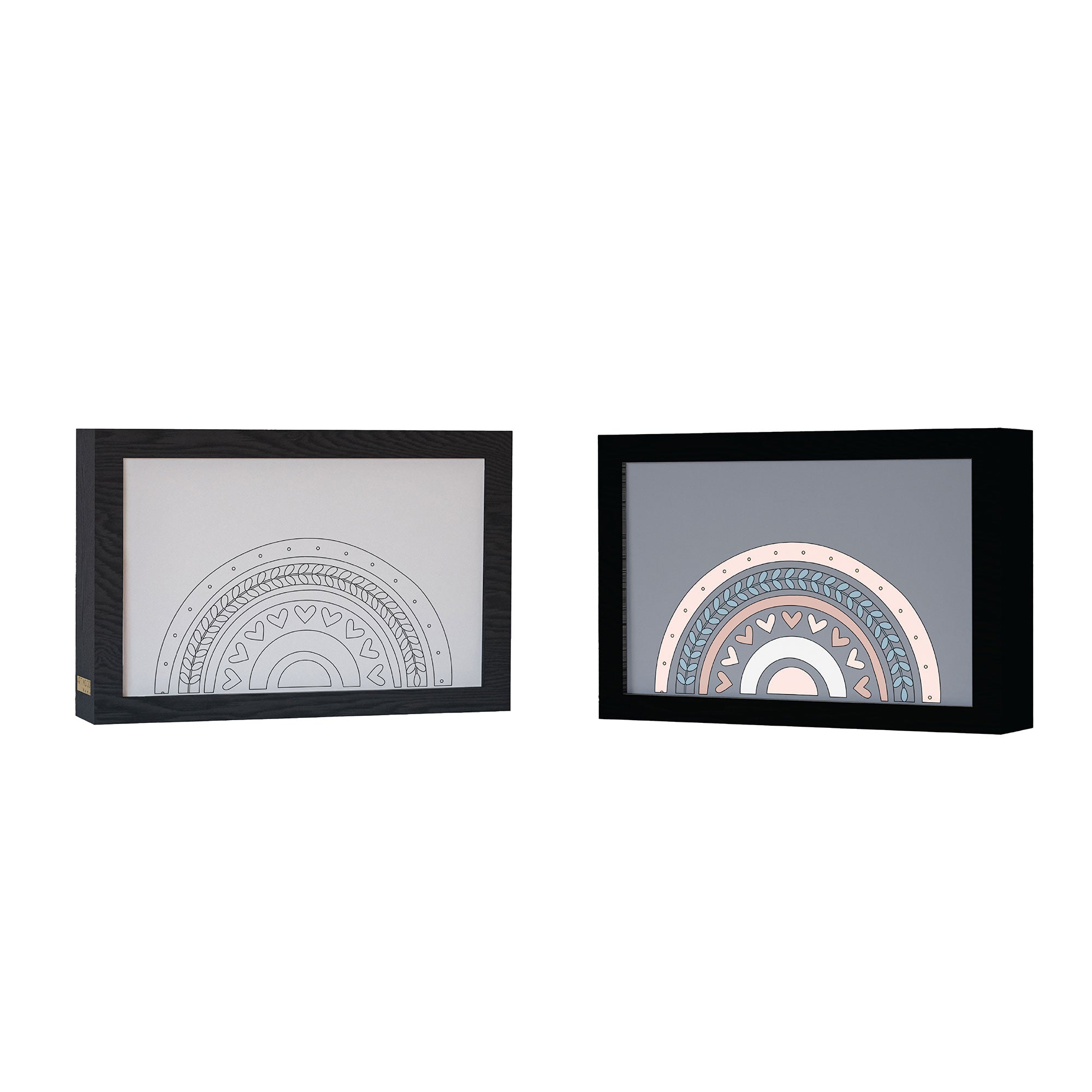 2 in 1 Photo Lighting Frame - Boho Rainbow