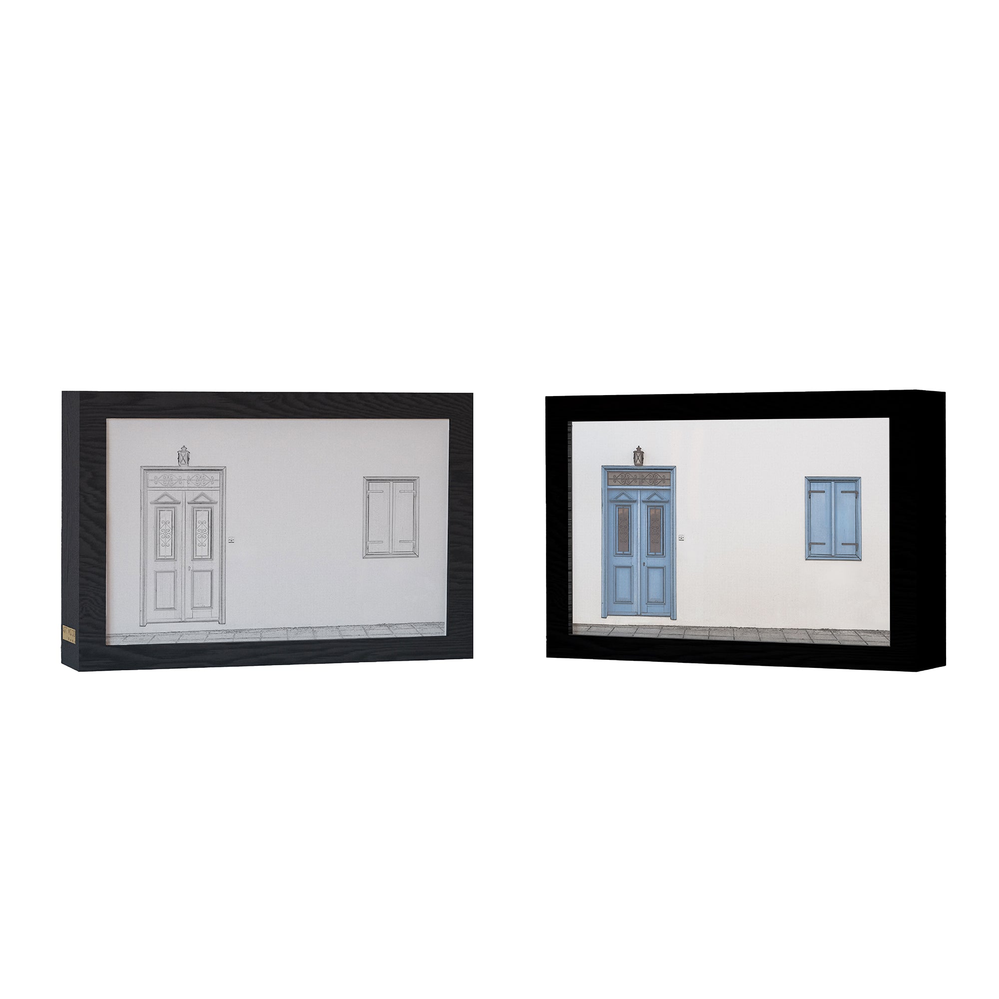 2 in 1 Photo Lighting Frame - Blue Door