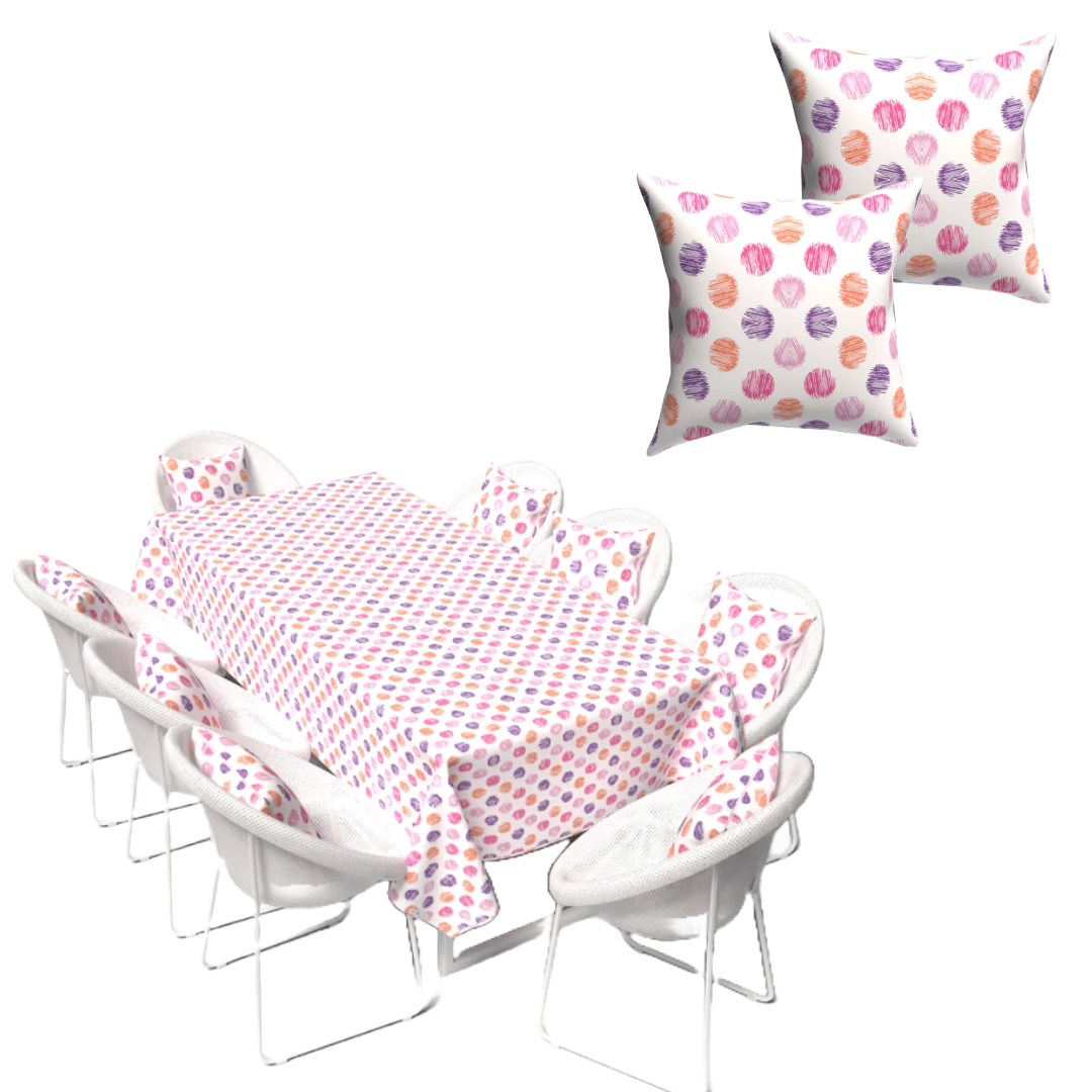Dots ( Tablecloth + Cushion ) Bundle