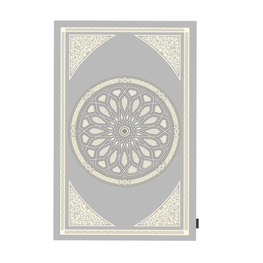 Prayer Mat AL-Qubba Grey - Waterproof Pocket Size