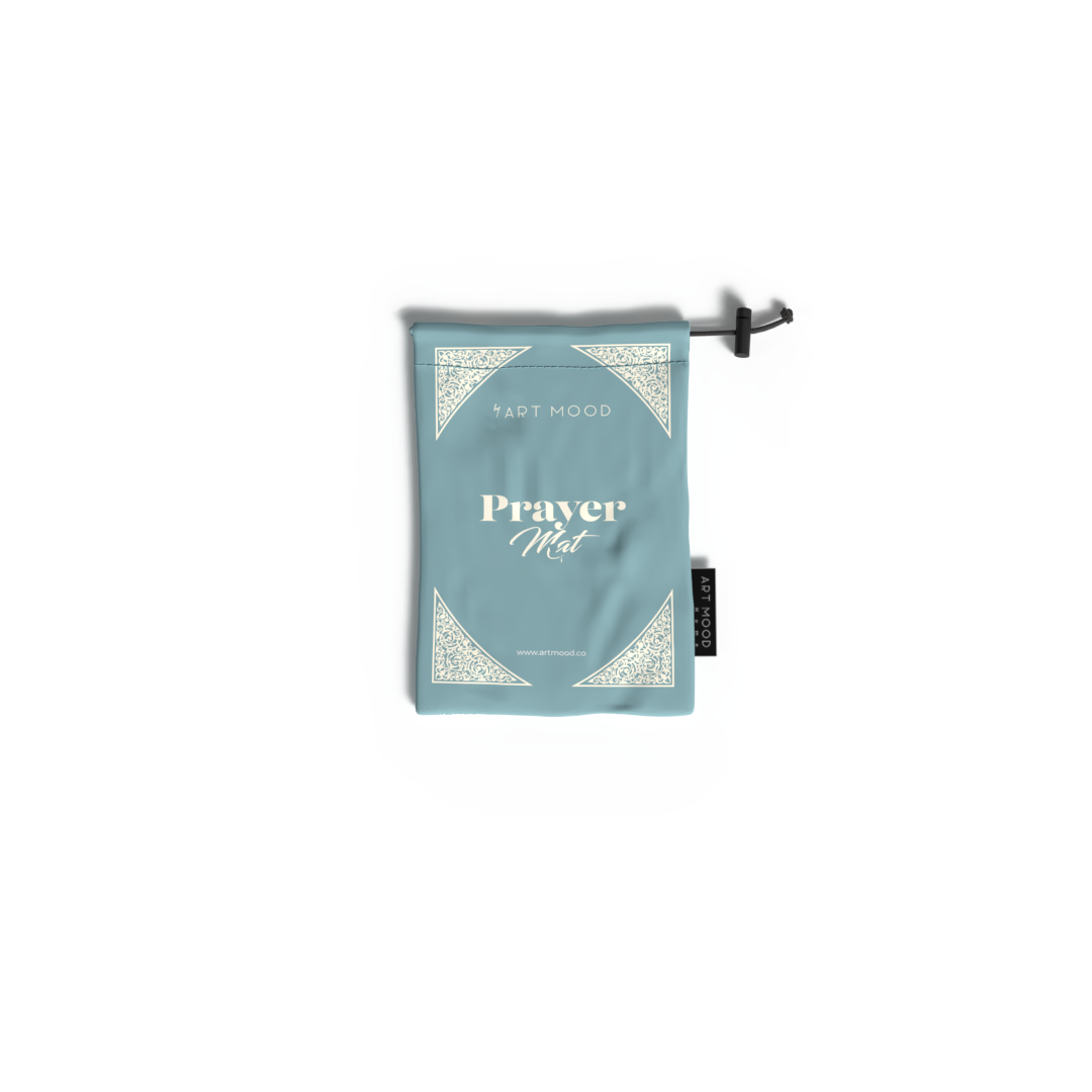 Prayer Mat AL-Qubba Blue - Waterproof Pocket Size
