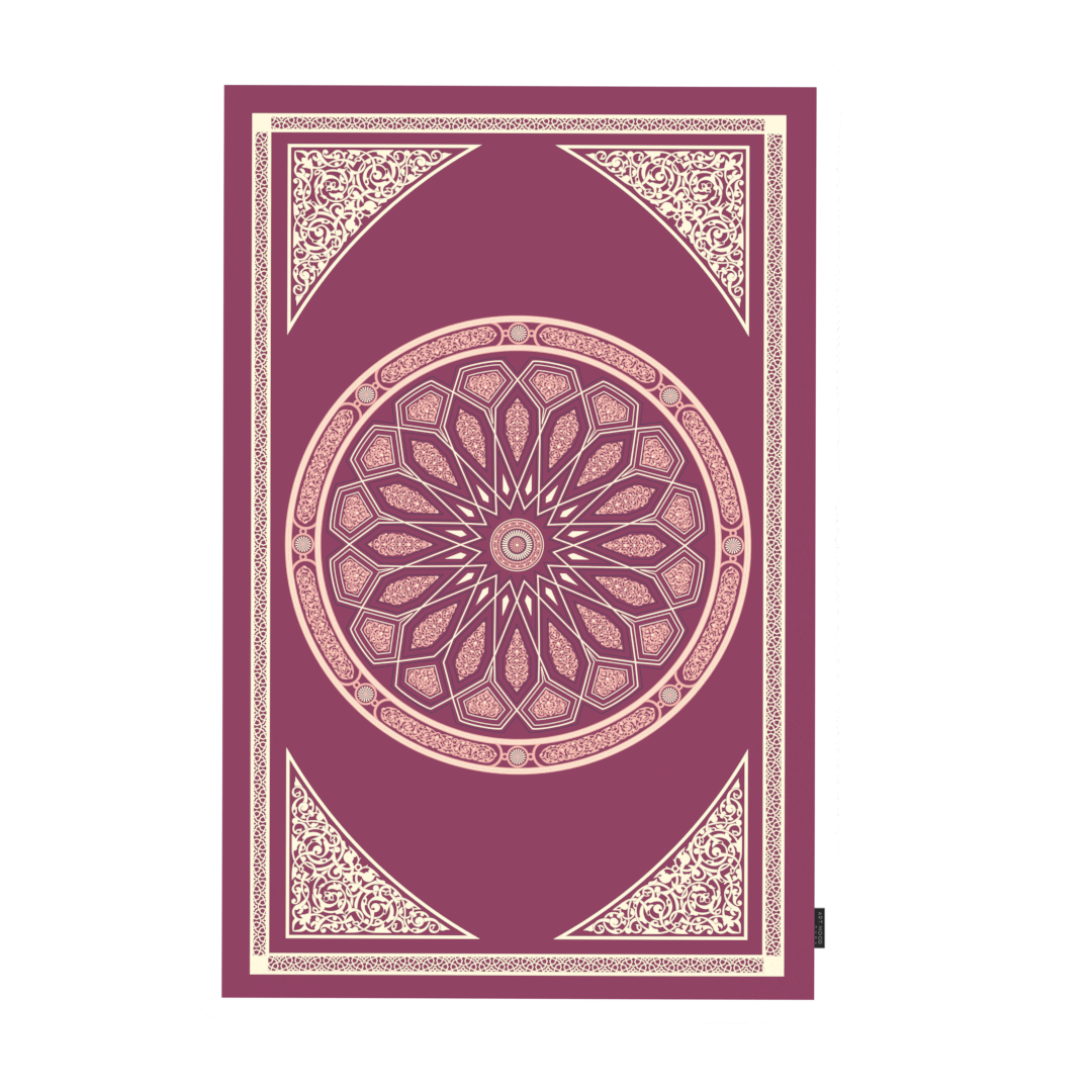 Prayer Mat AL-Qubba Purple - Waterproof Pocket Size