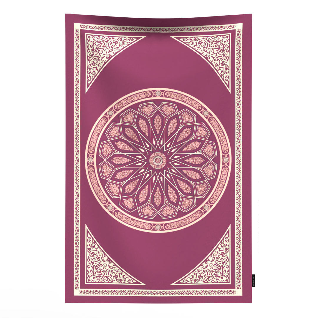 Prayer Mat AL-Qubba Purple - Waterproof Pocket Size