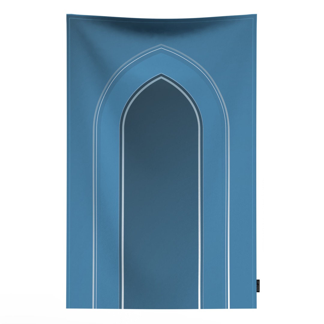 Prayer Mat AL-Taqwa Blue - Waterproof Pocket Size