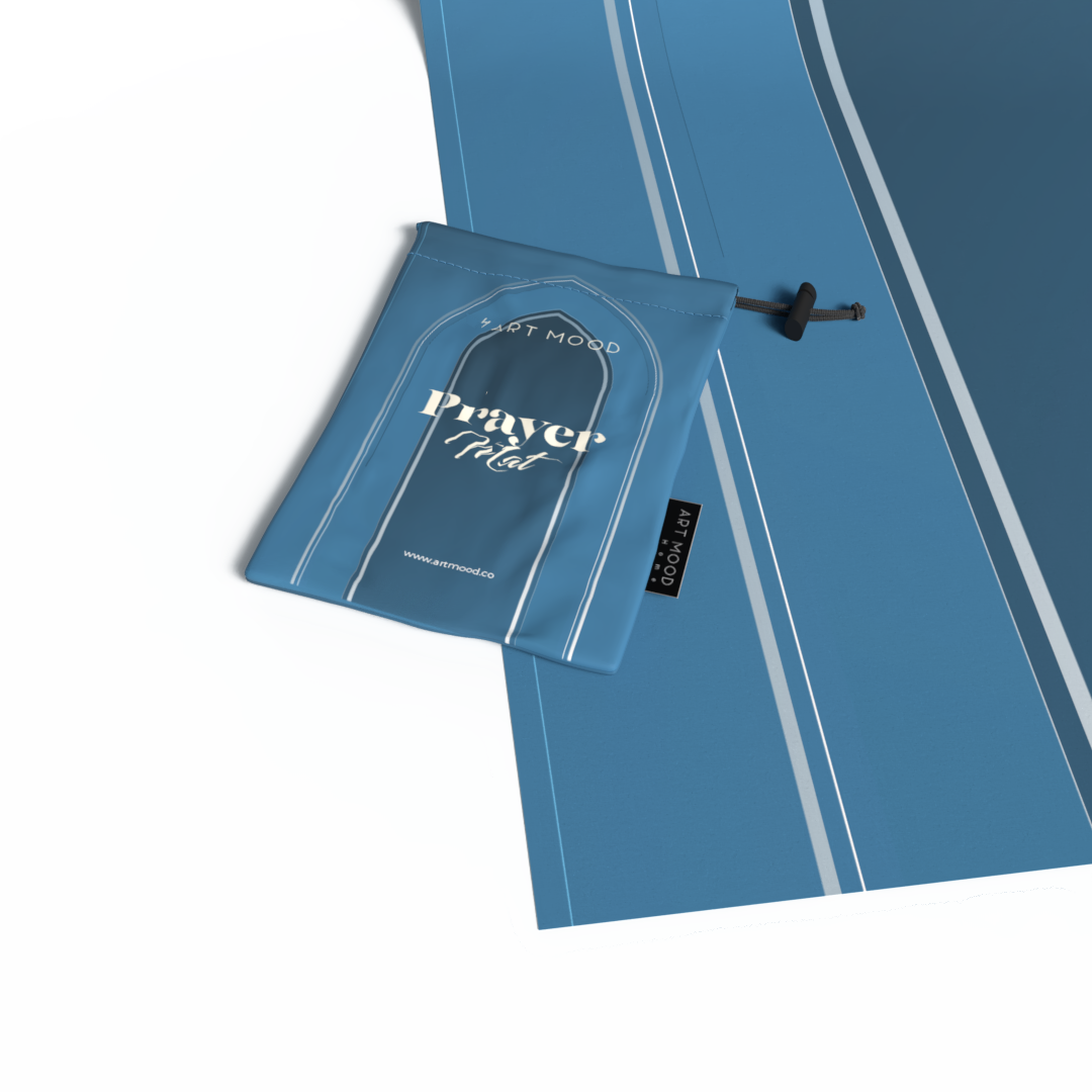 Prayer Mat AL-Taqwa Blue - Waterproof Pocket Size