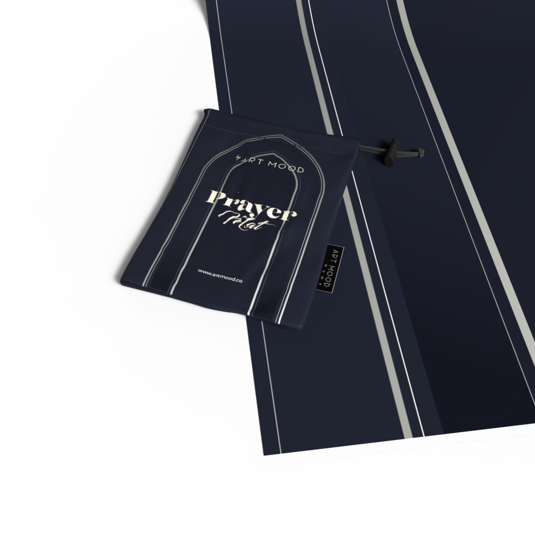 Prayer Mat AL-Taqwa Dark Blue - Waterproof Pocket Size