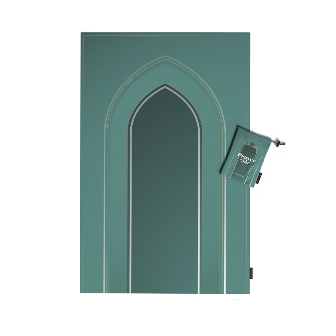 Prayer Mat AL-Taqwa Green - Waterproof Pocket Size