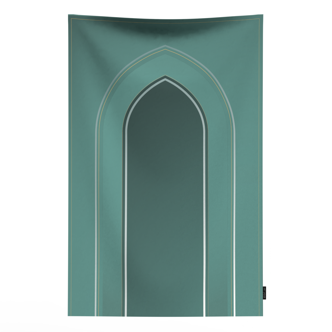 Prayer Mat AL-Taqwa Green - Waterproof Pocket Size