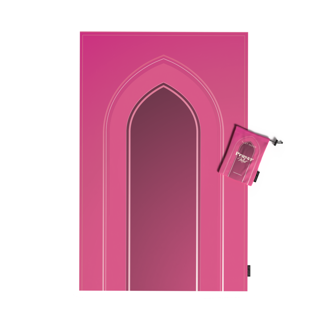 Prayer Mat AL-Taqwa Pink - Waterproof Pocket Size