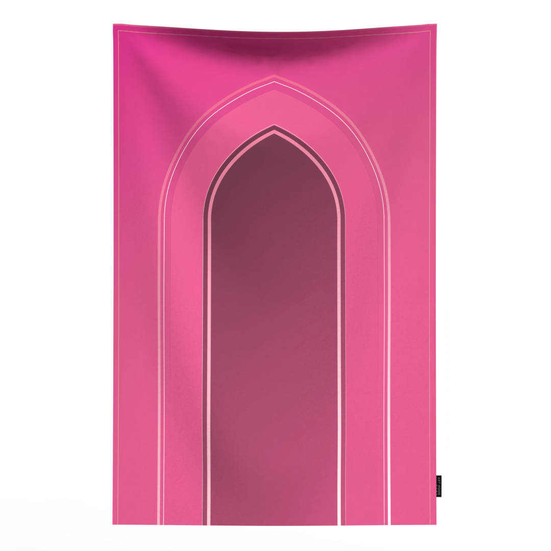 Prayer Mat AL-Taqwa Pink - Waterproof Pocket Size