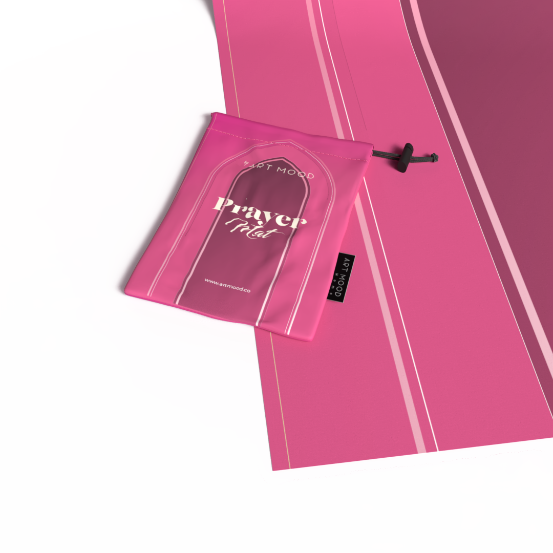 Prayer Mat AL-Taqwa Pink - Waterproof Pocket Size