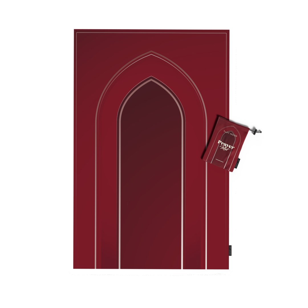 Prayer Mat AL-Taqwa Red - Waterproof Pocket Size