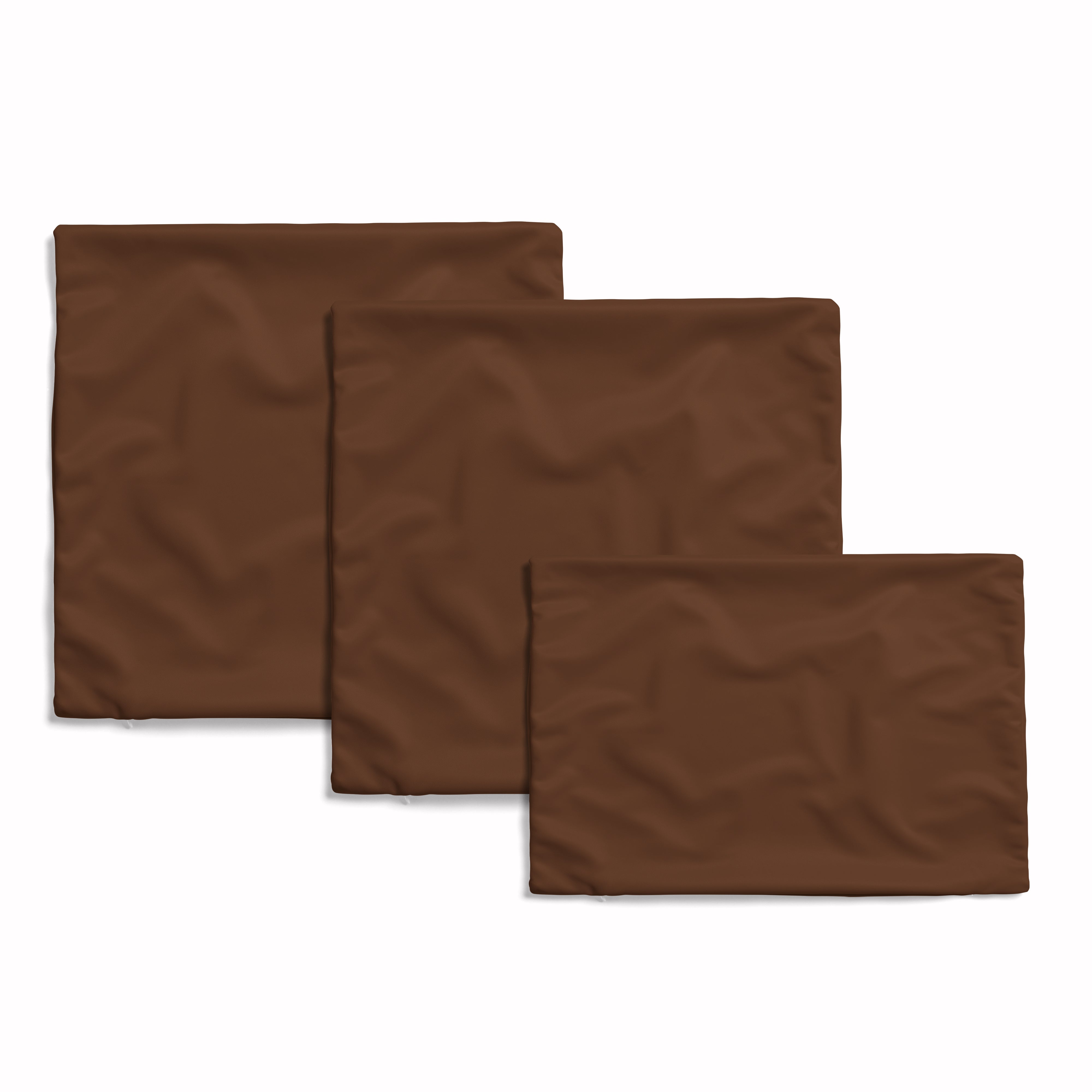 Plain Brown Cushion Set