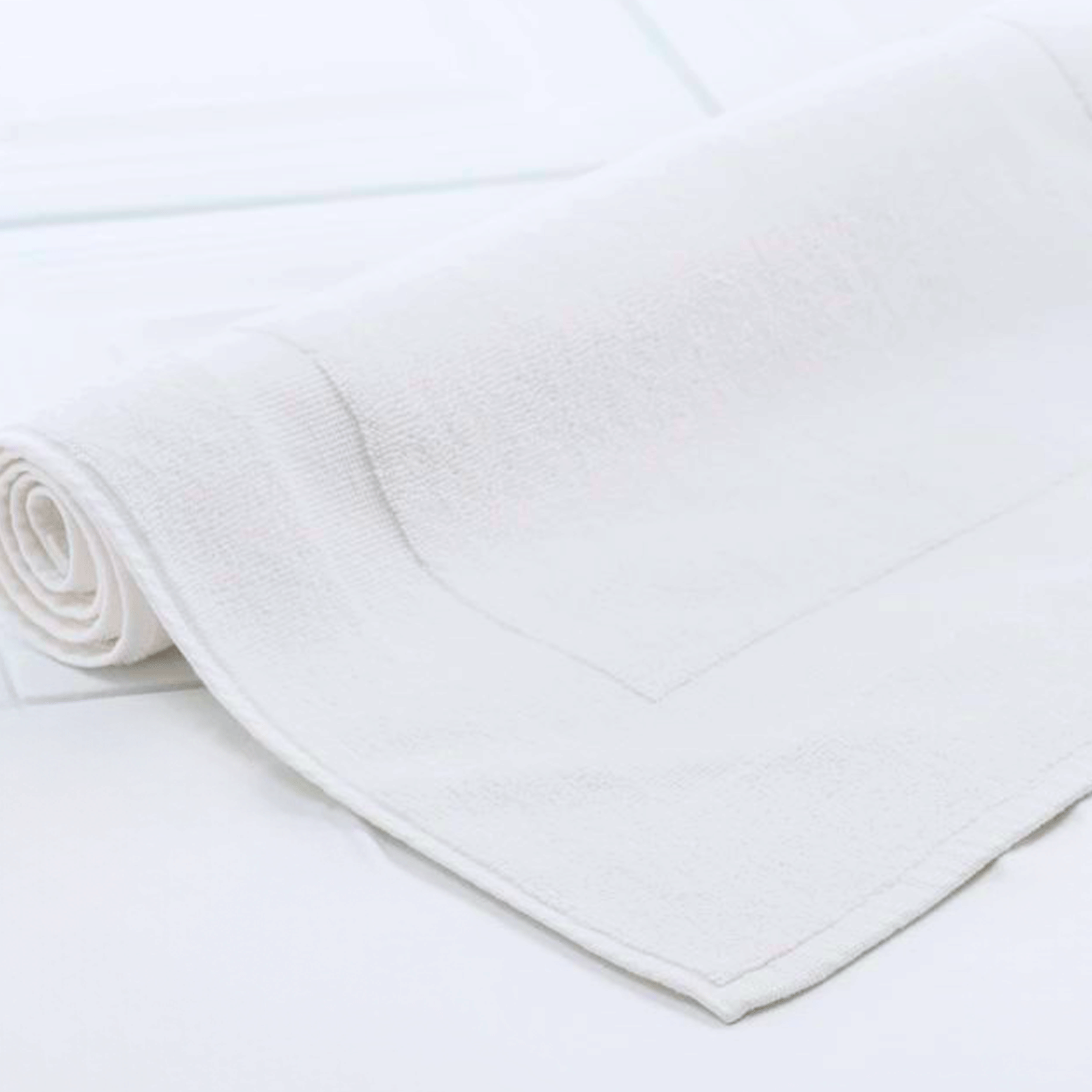 Hotel Cotton Towel Bath Mat - White 850GSM