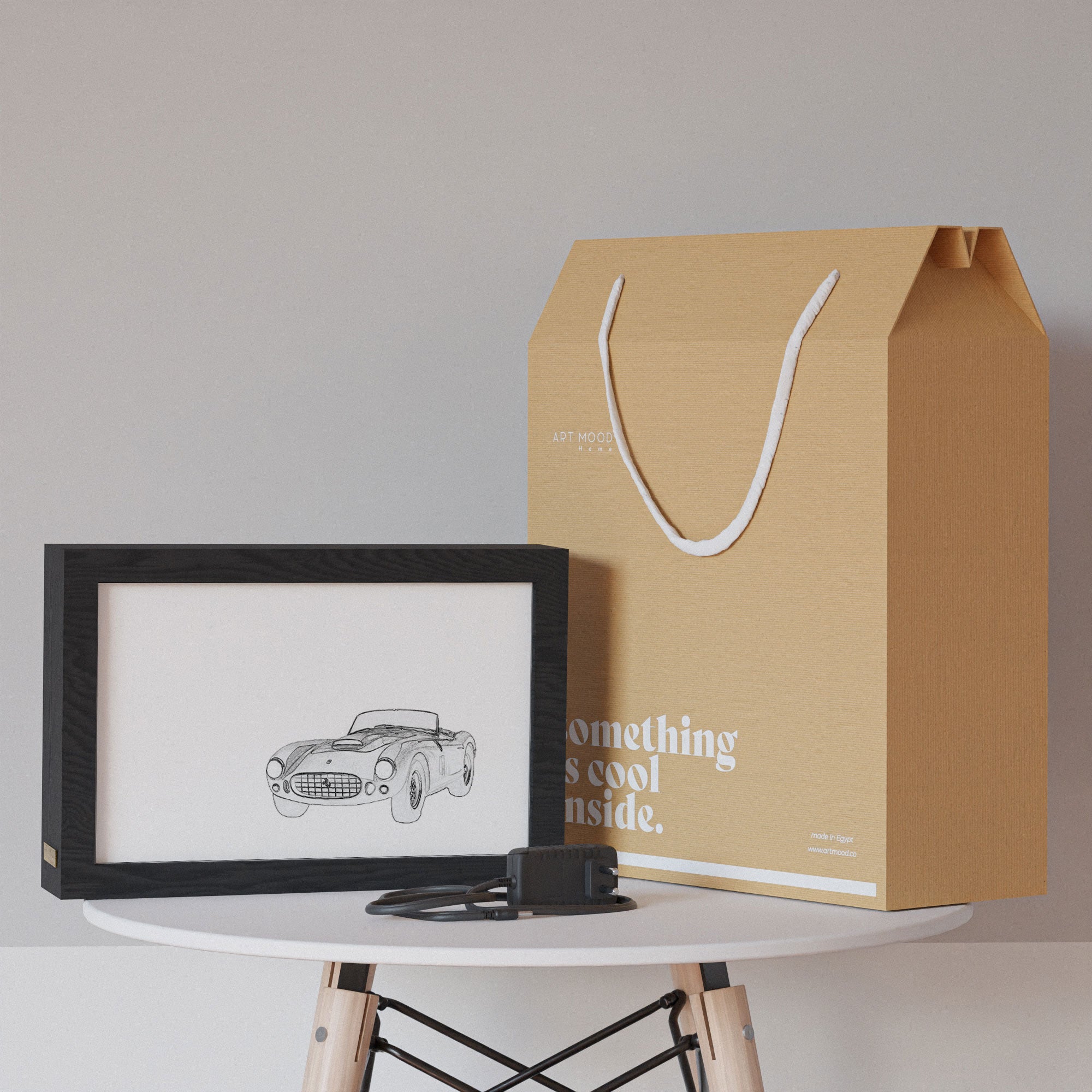 2 in 1 Photo Lighting Frame - Classic Ferrari