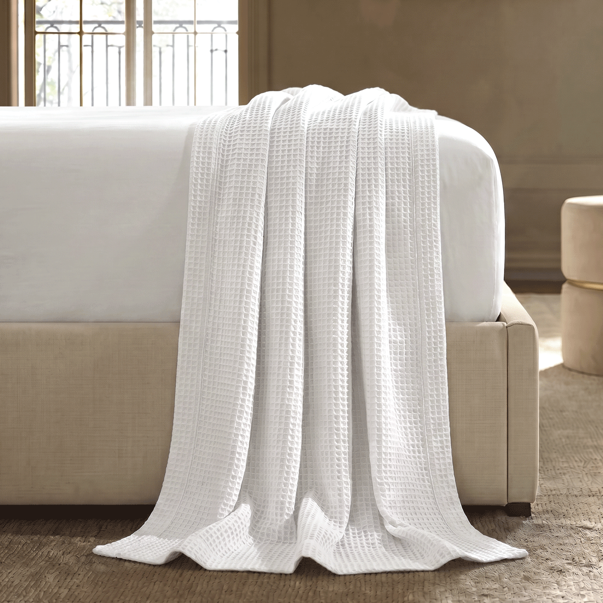 Coverlet - Waffle Weave 100% Cotton