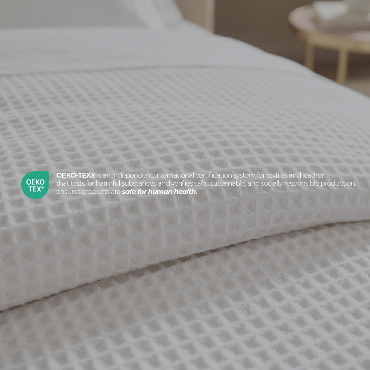Coverlet - Waffle Weave 100% Cotton