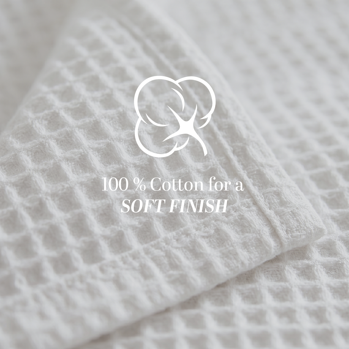 Coverlet - Waffle Weave 100% Cotton