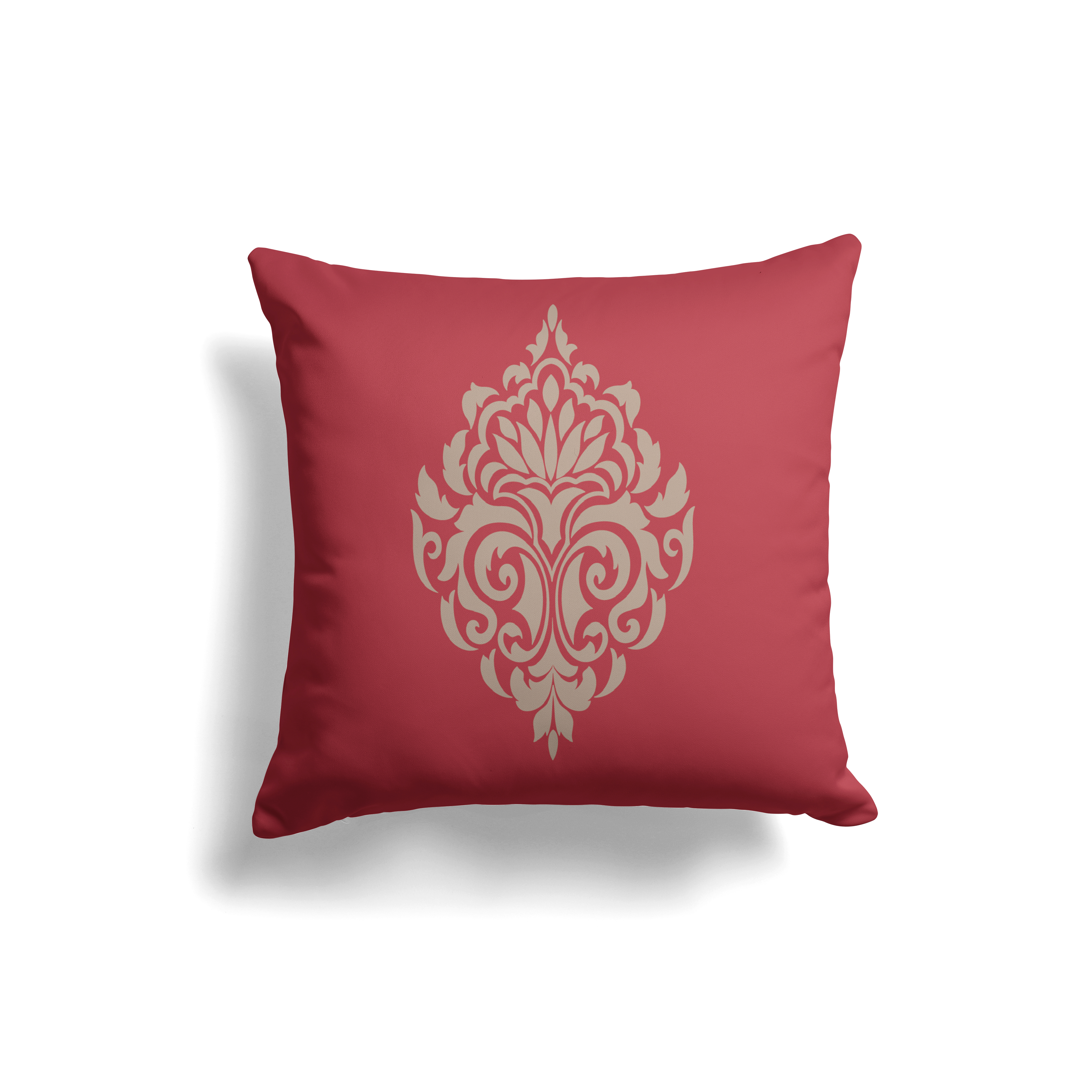 Damask Red Cushion
