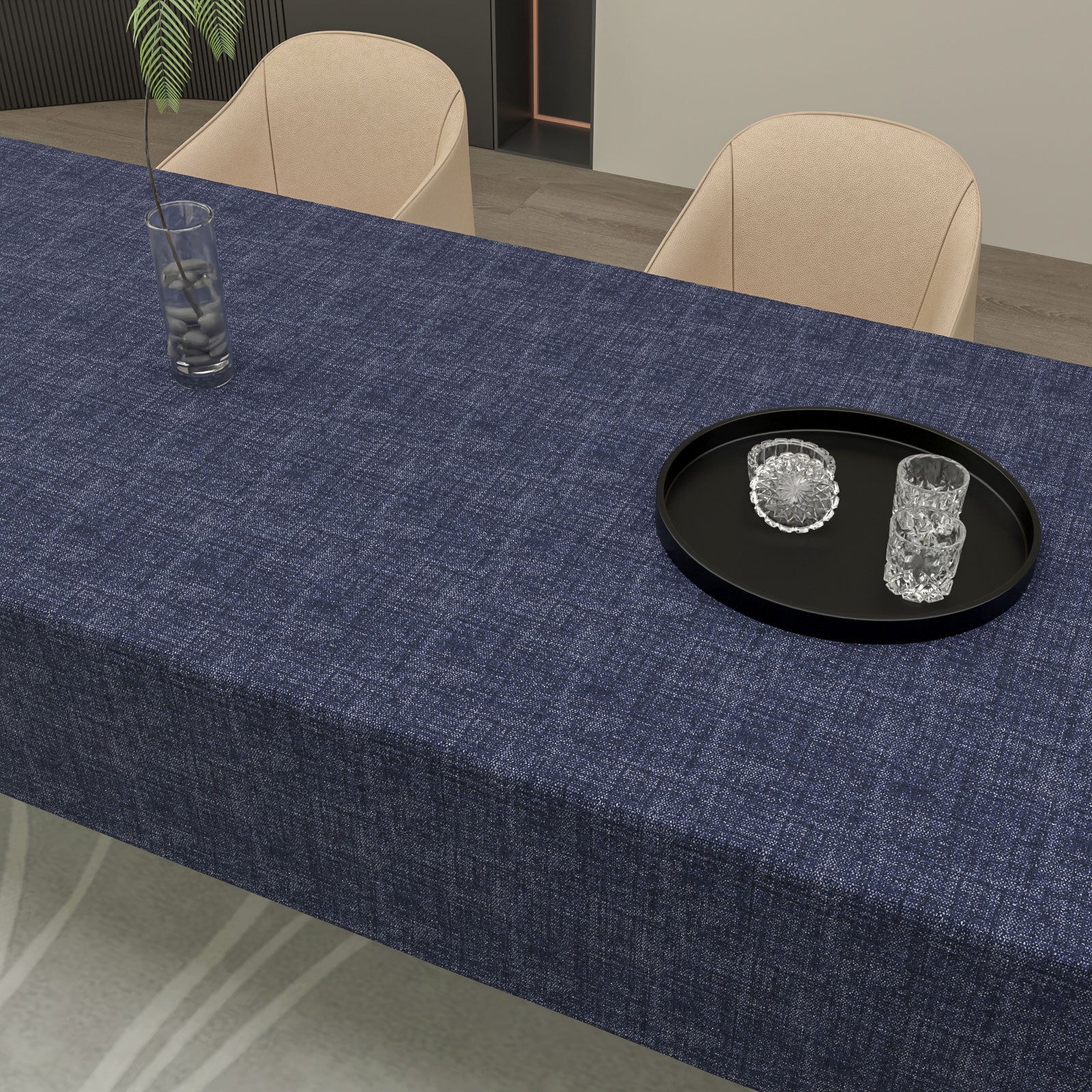 Linen Tablecloth - Dark Blue