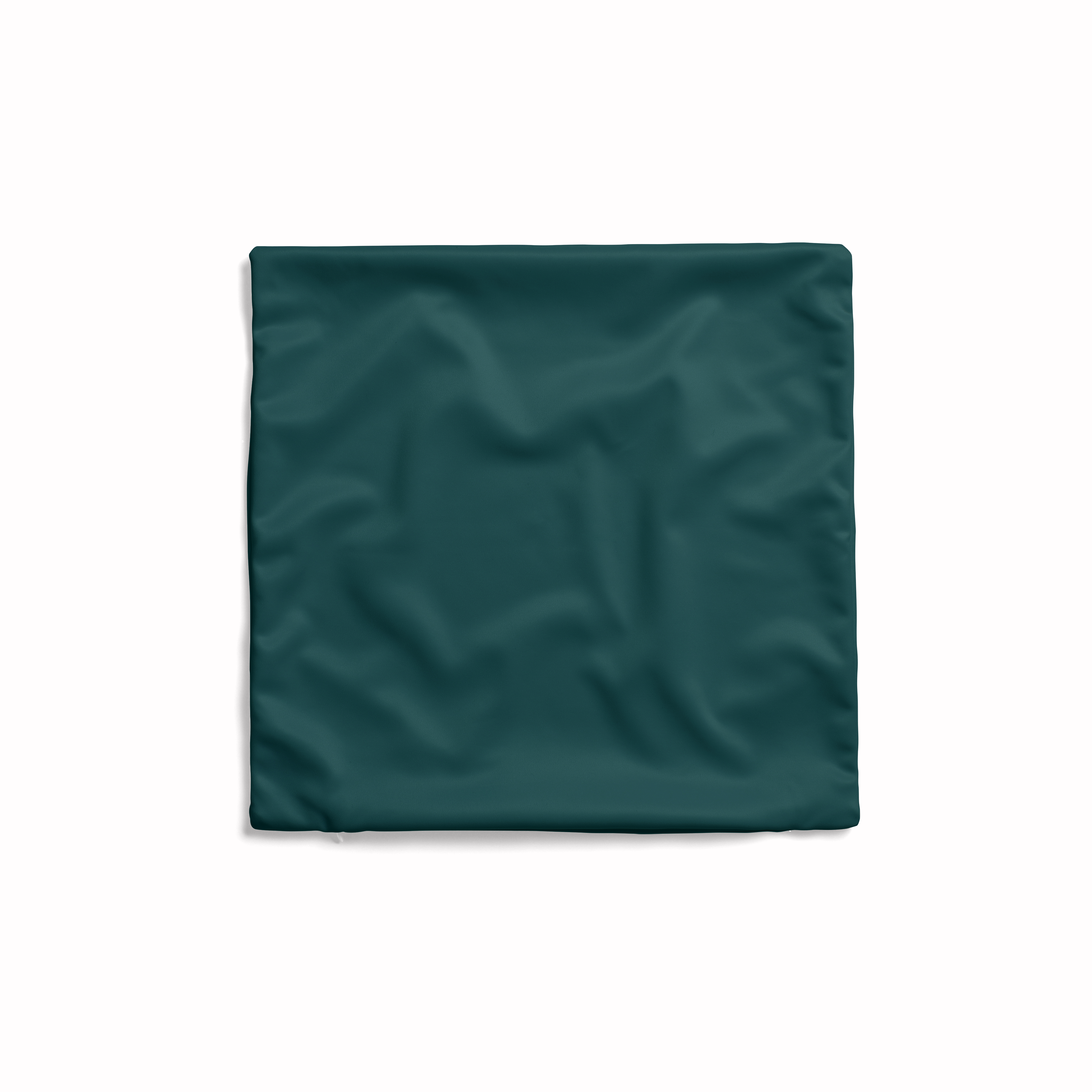 Coussin uni vert foncé