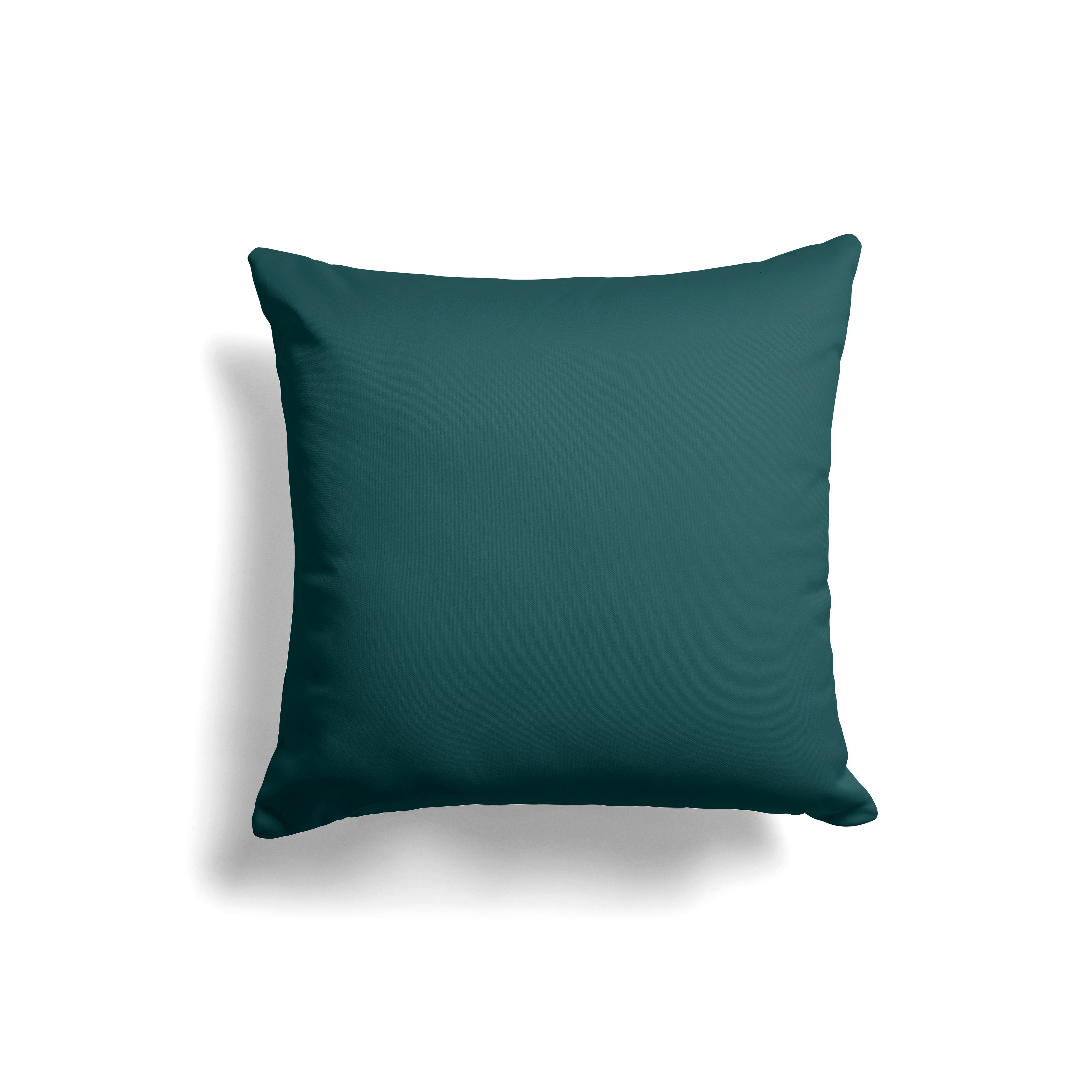 Coussin uni vert foncé