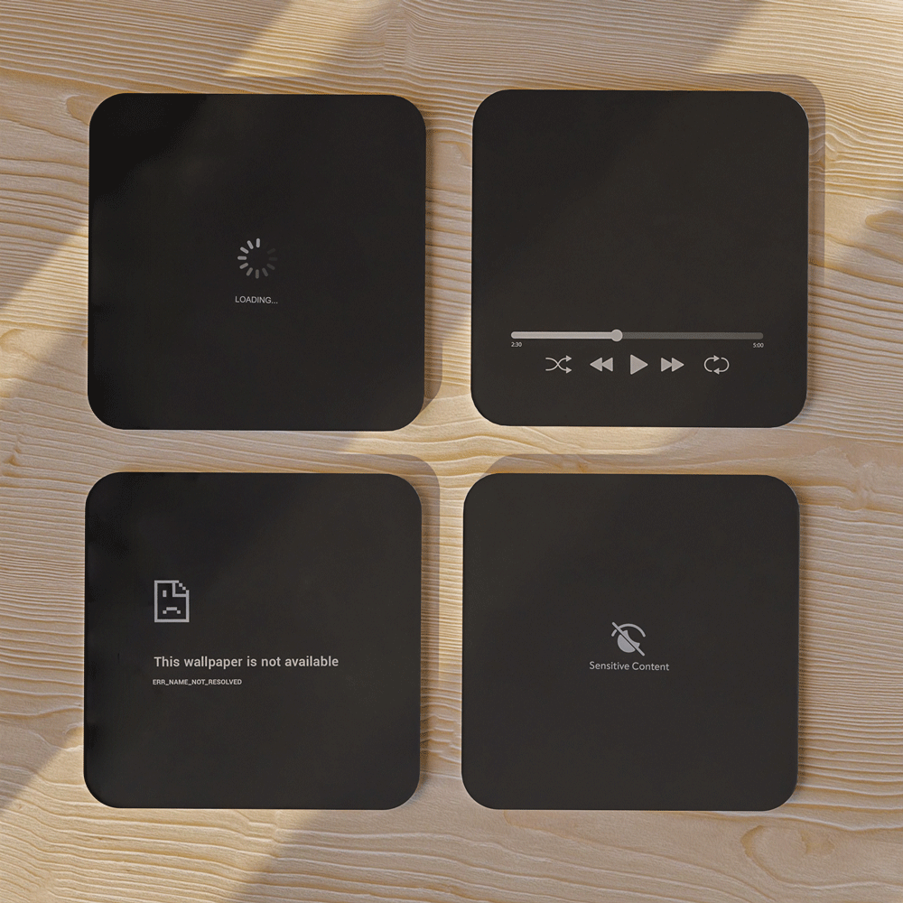 Void - Acrylic Coaster Set