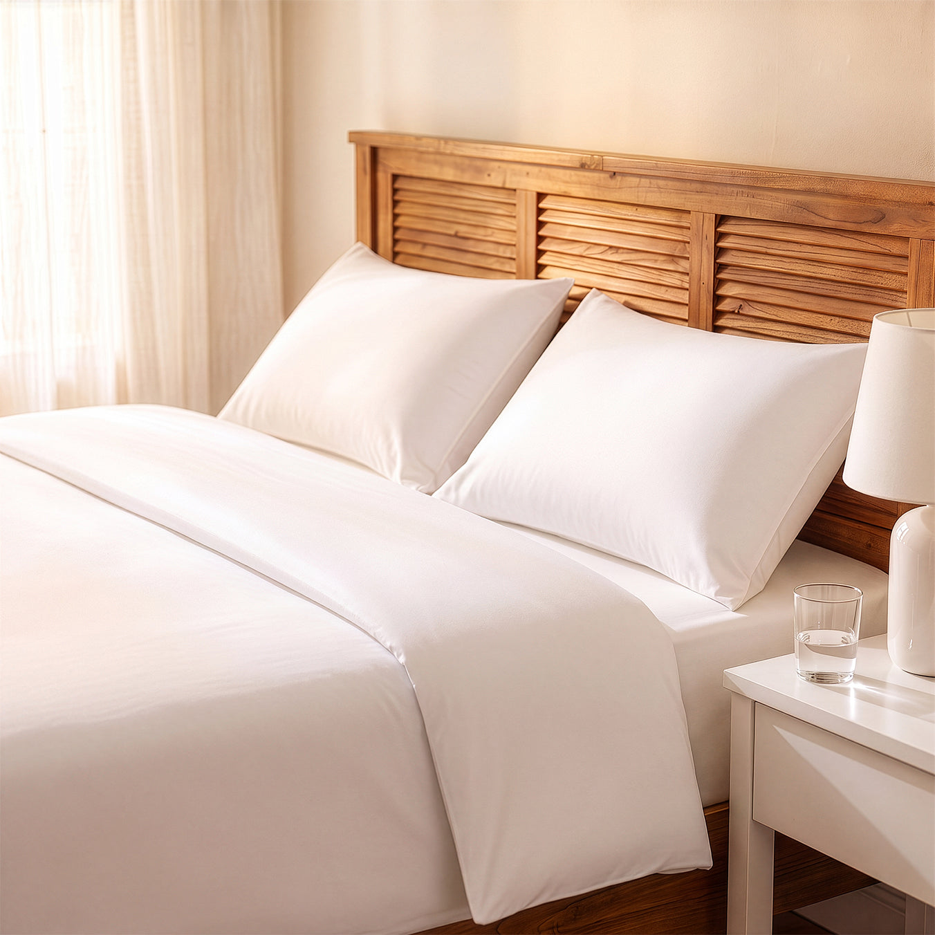 HOTEL DUVET COVER - ESSENTIAL SETS - 100% COTTON PERCALE - 233 TC