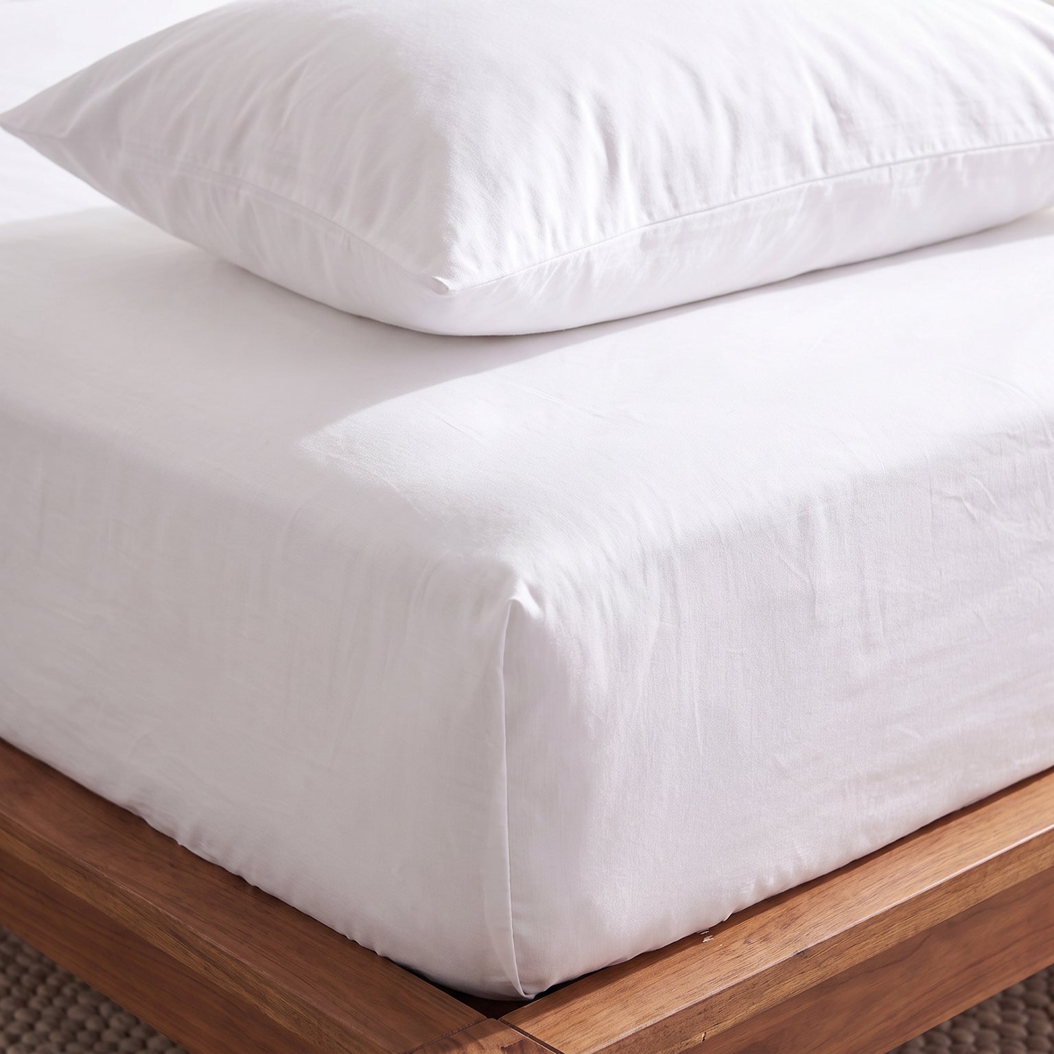 HOTEL BED SHEETS & PILLOW CASE SET - ESSENTIAL SETS - 100% COTTON PERCALE - 188 TC