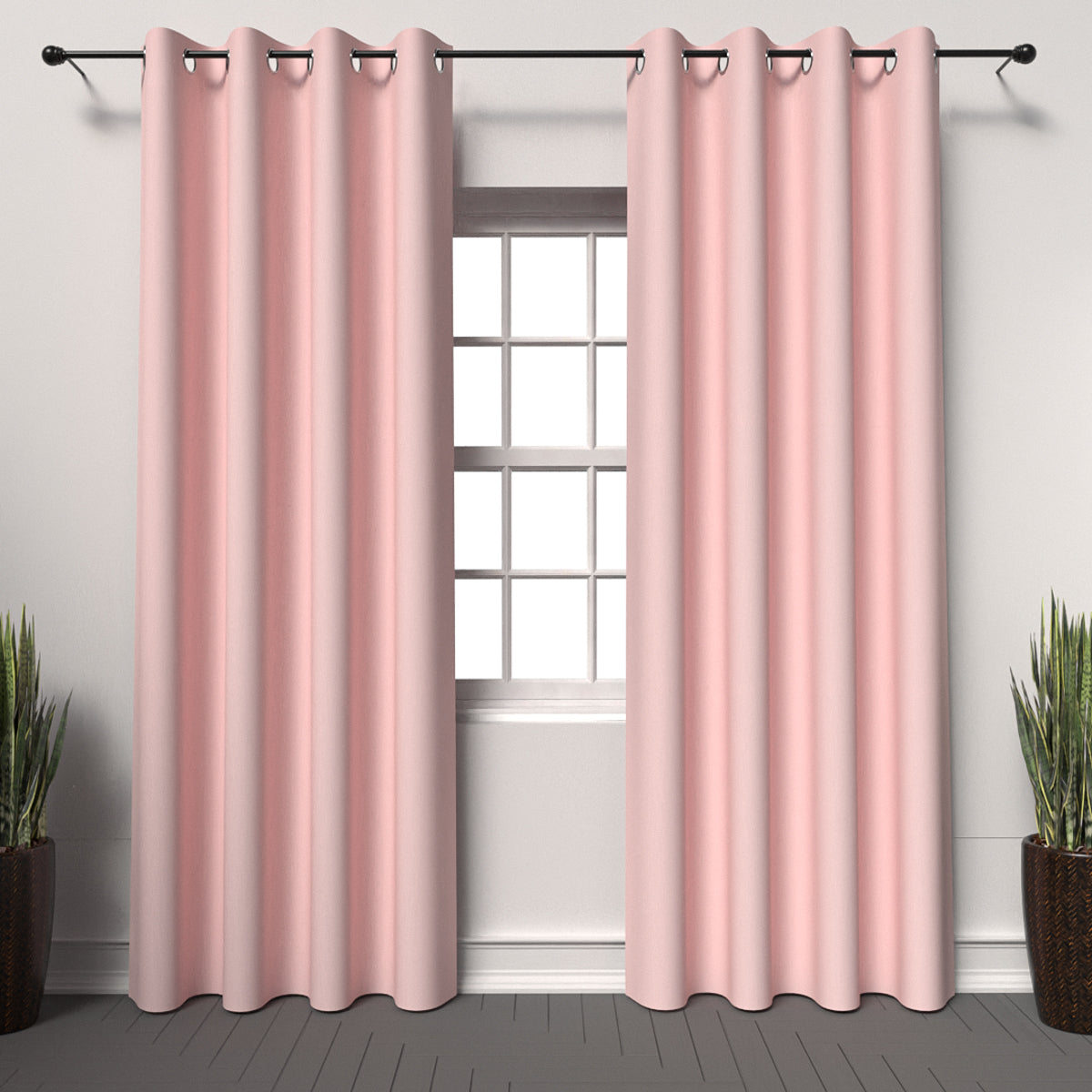 Plain Pink Curtain