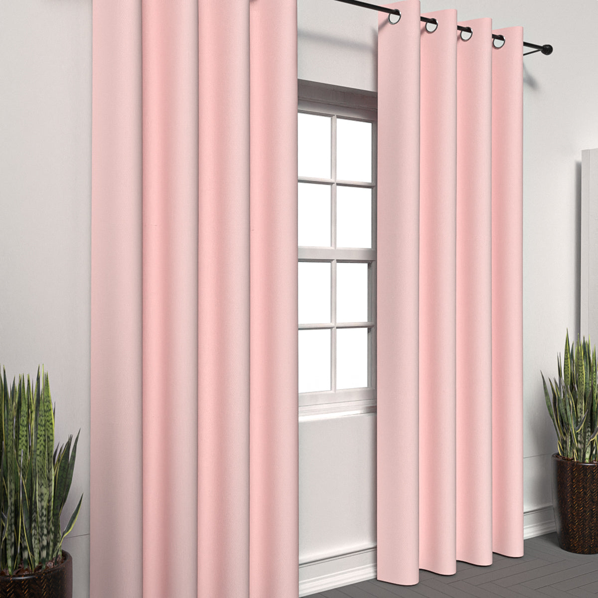 Plain Pink Curtain