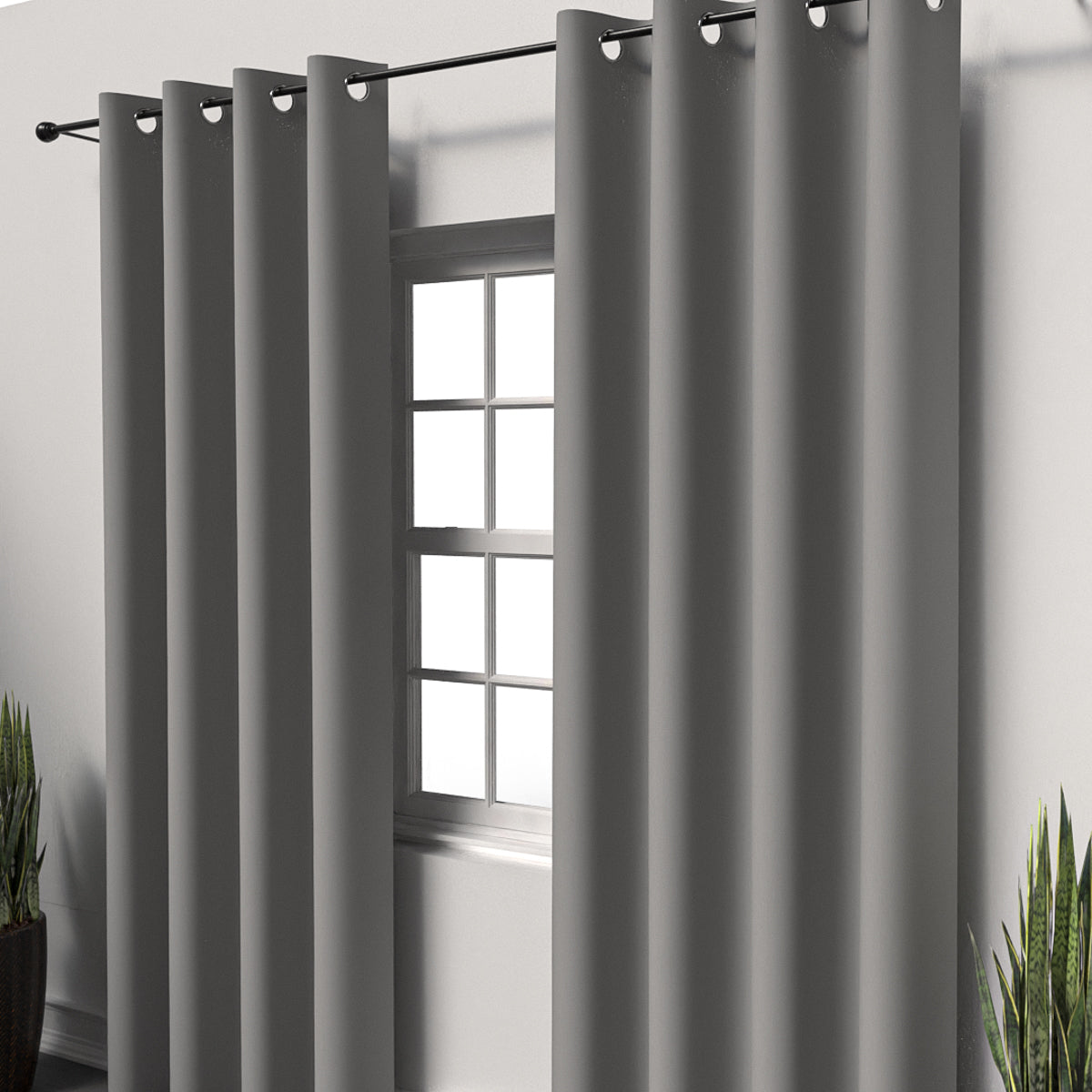 Plain Grey Curtain
