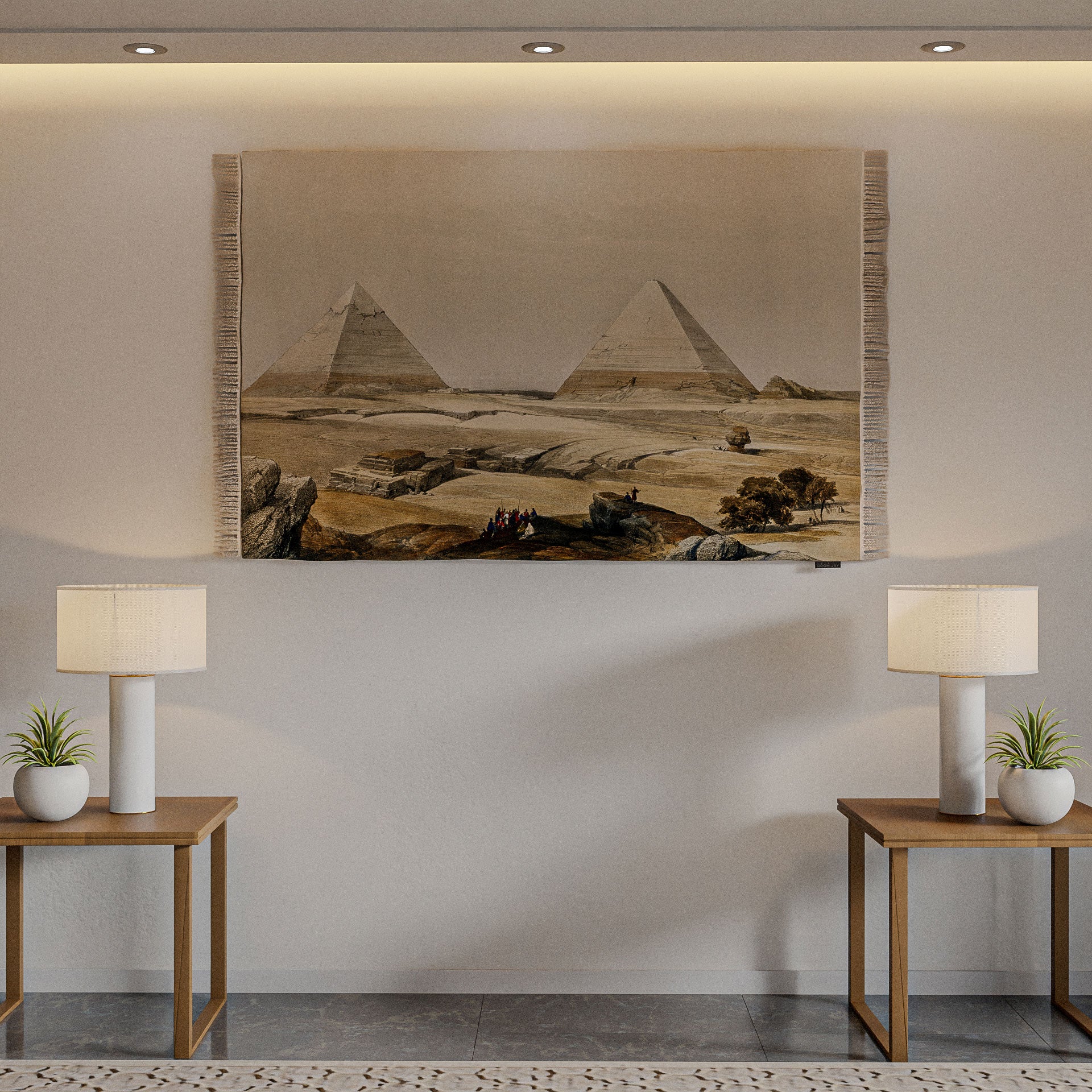 Wall Rug - Pyramids of Giza illustration