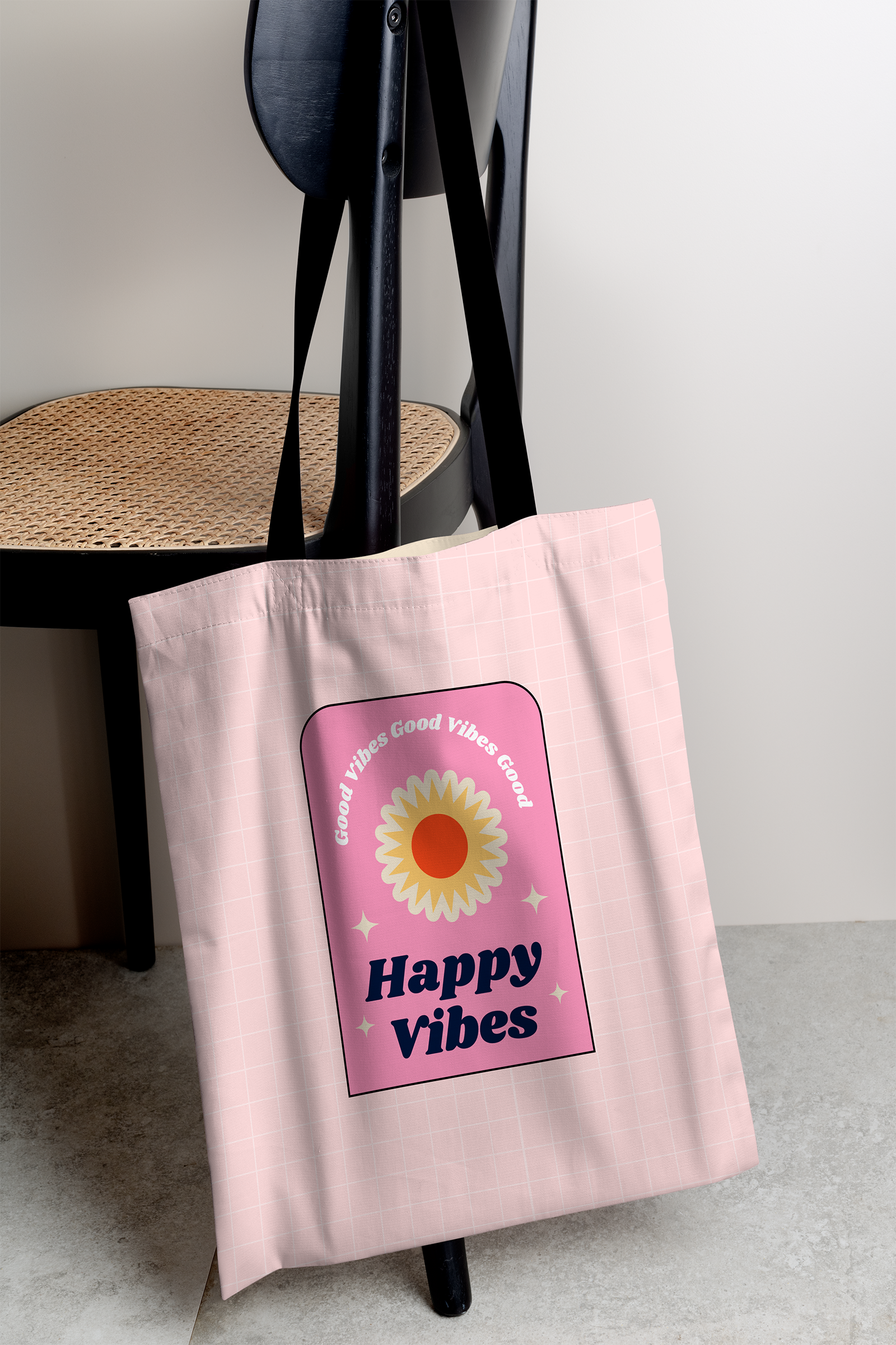 Happy Vibes Tote Bag