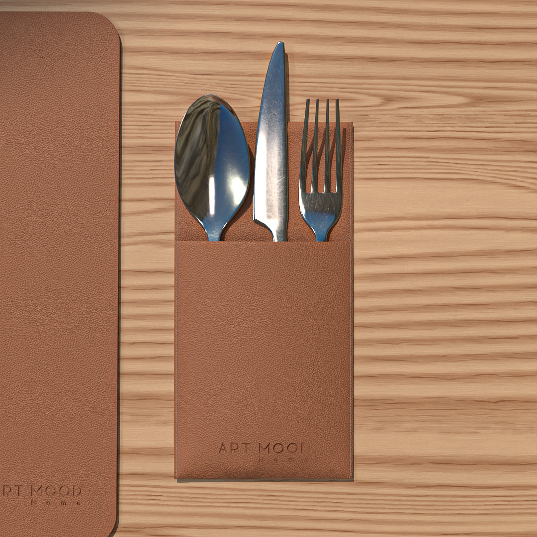 Leather Placemats & Cover holder - Havan