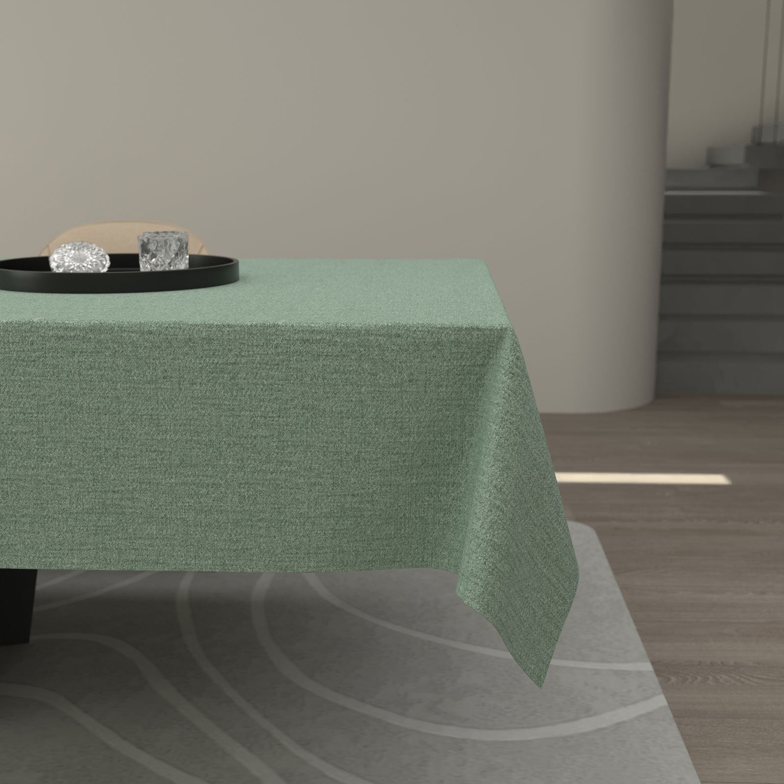 Linen Tablecloth - Mint Green