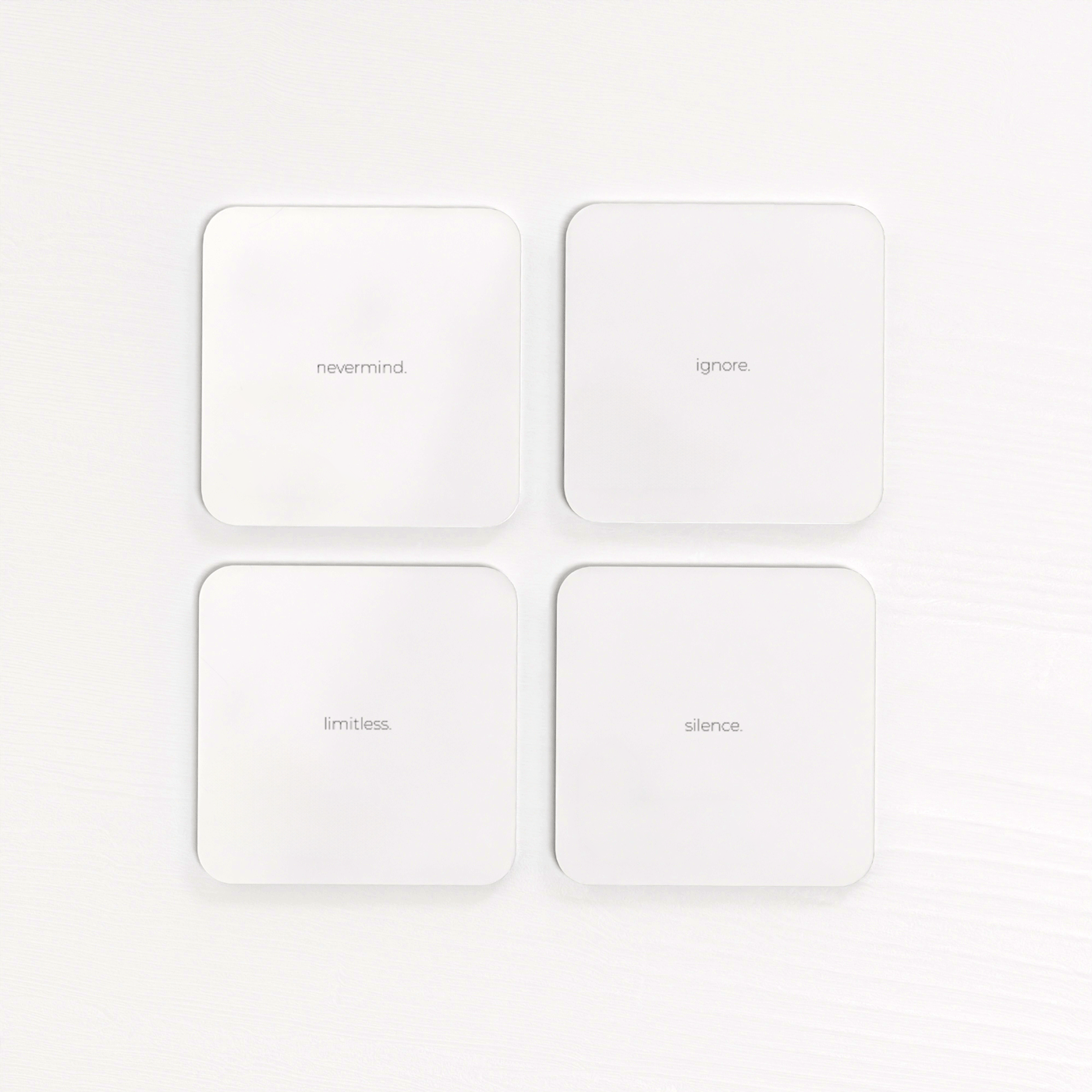 Muted - Acrylic Coaster Set